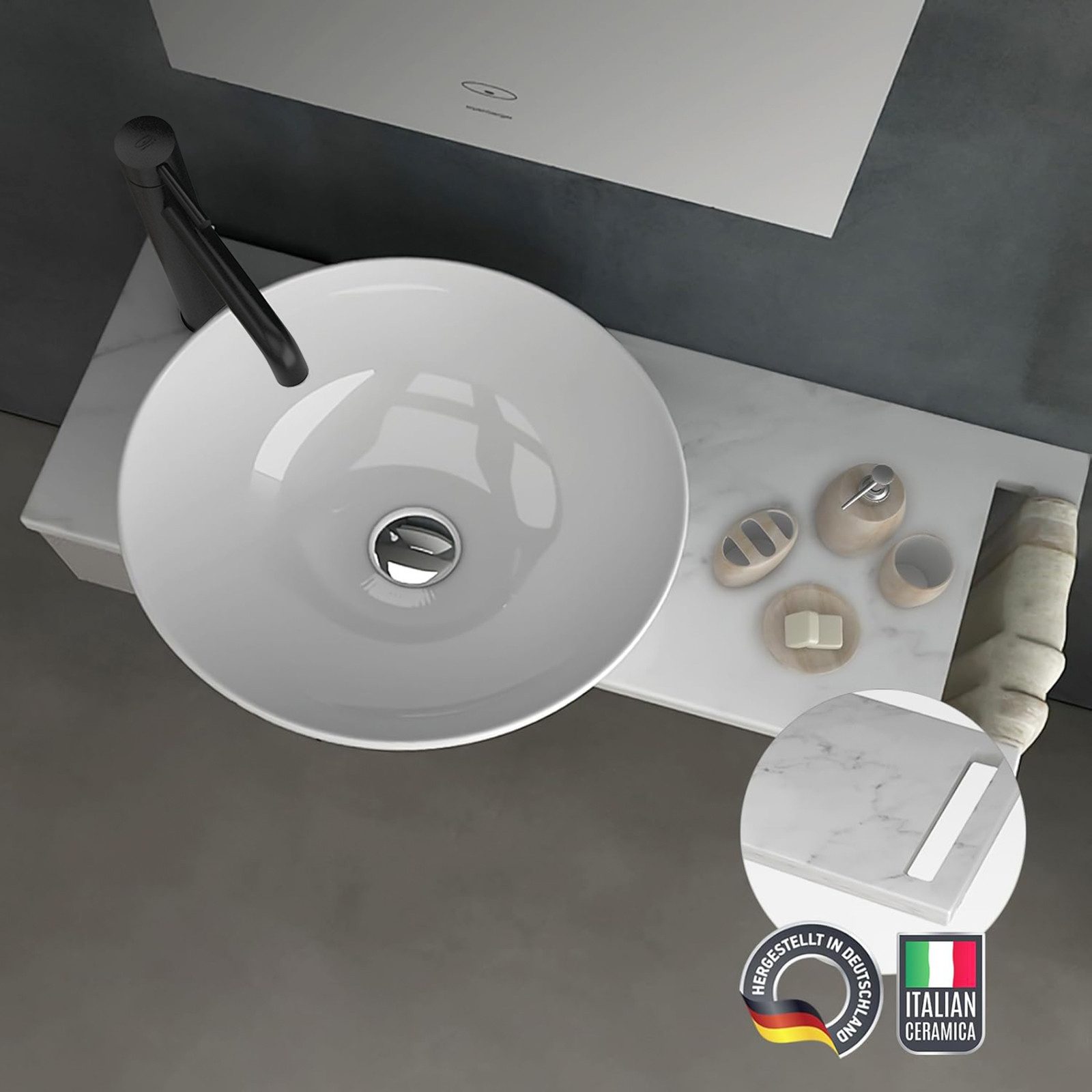 Alpenberger Waschbecken Gäste WC Set + günstig online kaufen