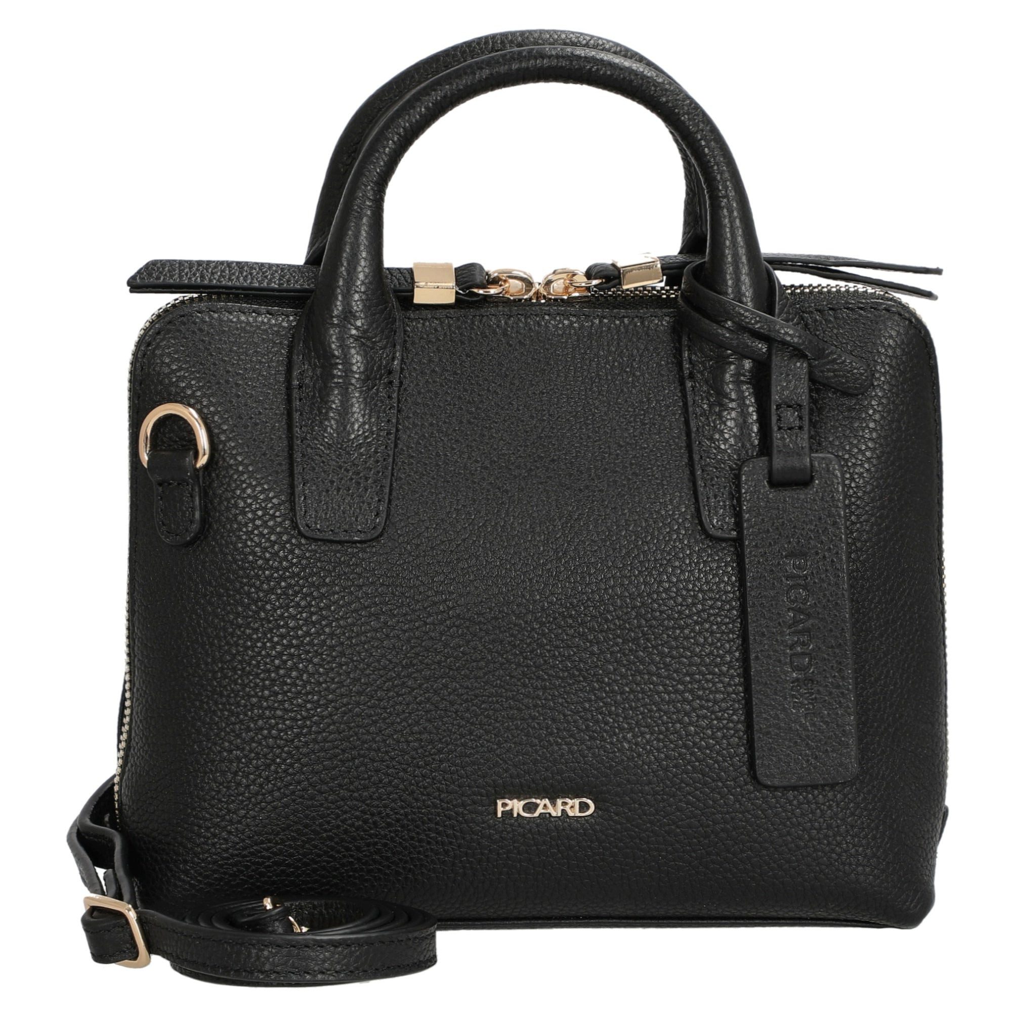 Handtasche Java - Henkeltasche 20 cm (schwarz)