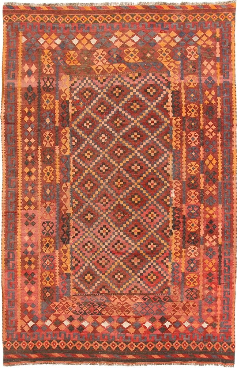 Orientteppich Kelim Afghan Antik 203x310 Handgewebter Orientteppich, Nain Trading, rechteckig, Höhe: 3 mm