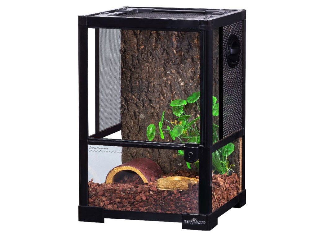 ReptiZoo Terrarium ReptiZoo Hoch-Glasterrarium (RK0102NS), mit Schwenktüren, Front- und b von ReptiZoo