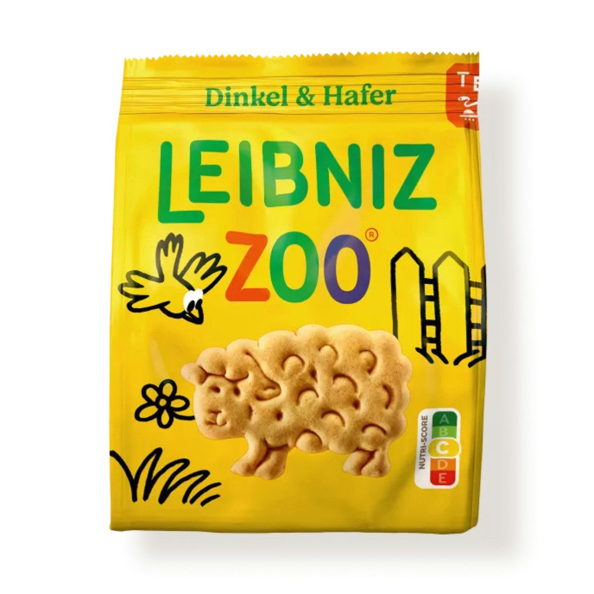 LEIBNIZ Kekse, Leibniz Zoo Dinkel und Hafer Mini Weizenkekse in Form von Tieren 125g