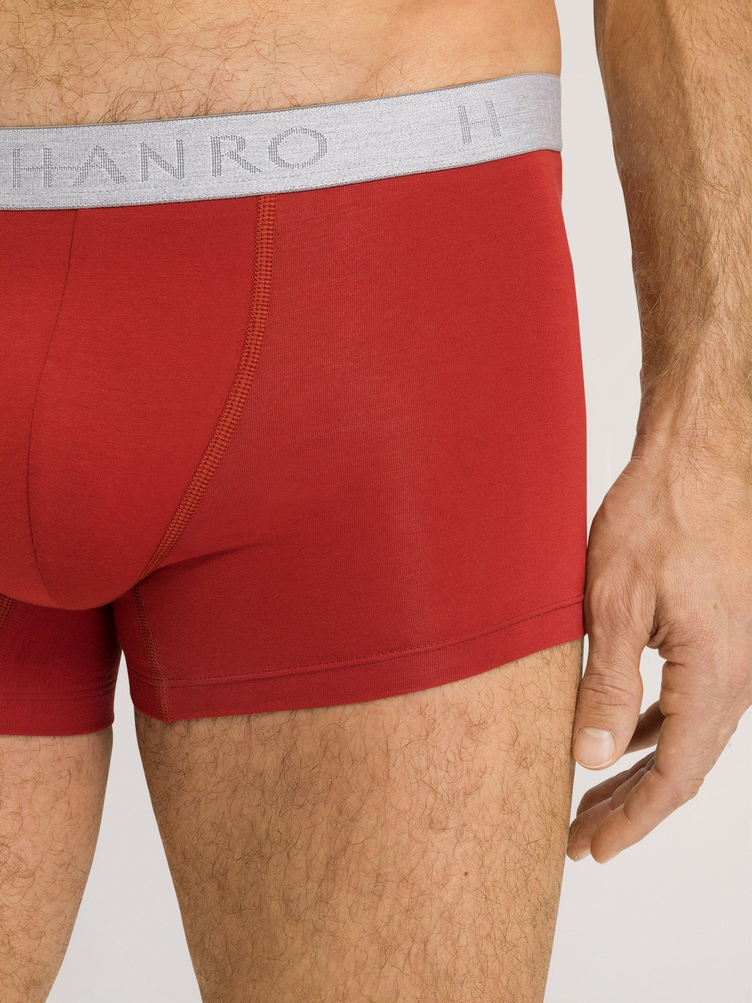 Pants 2-Pack Essentials ochre/fresh Hanro Retro red Cotton (2-St) grey