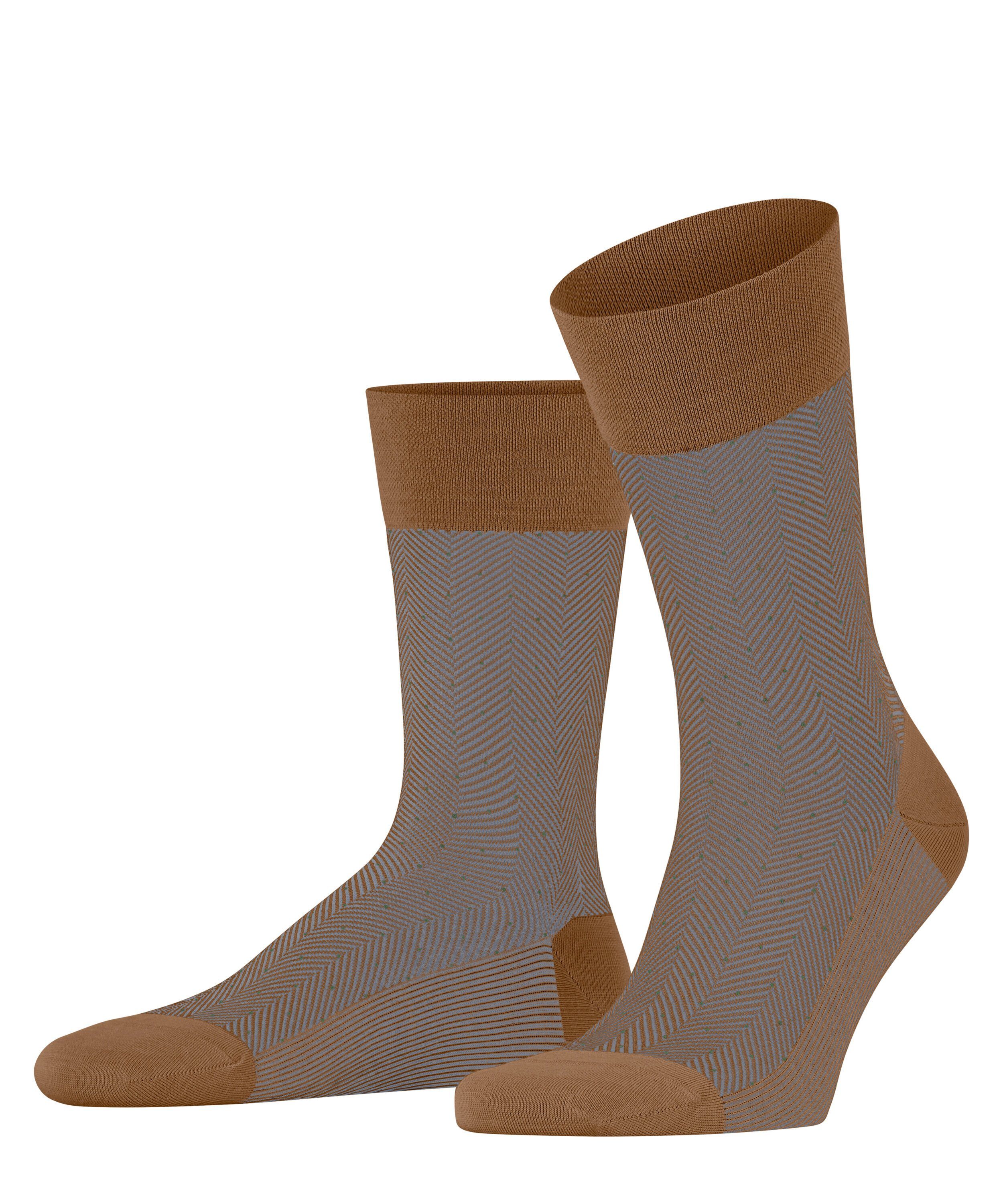 FALKE Damen Cosyshoe Stoppersocken - Herringbone Design Wolle