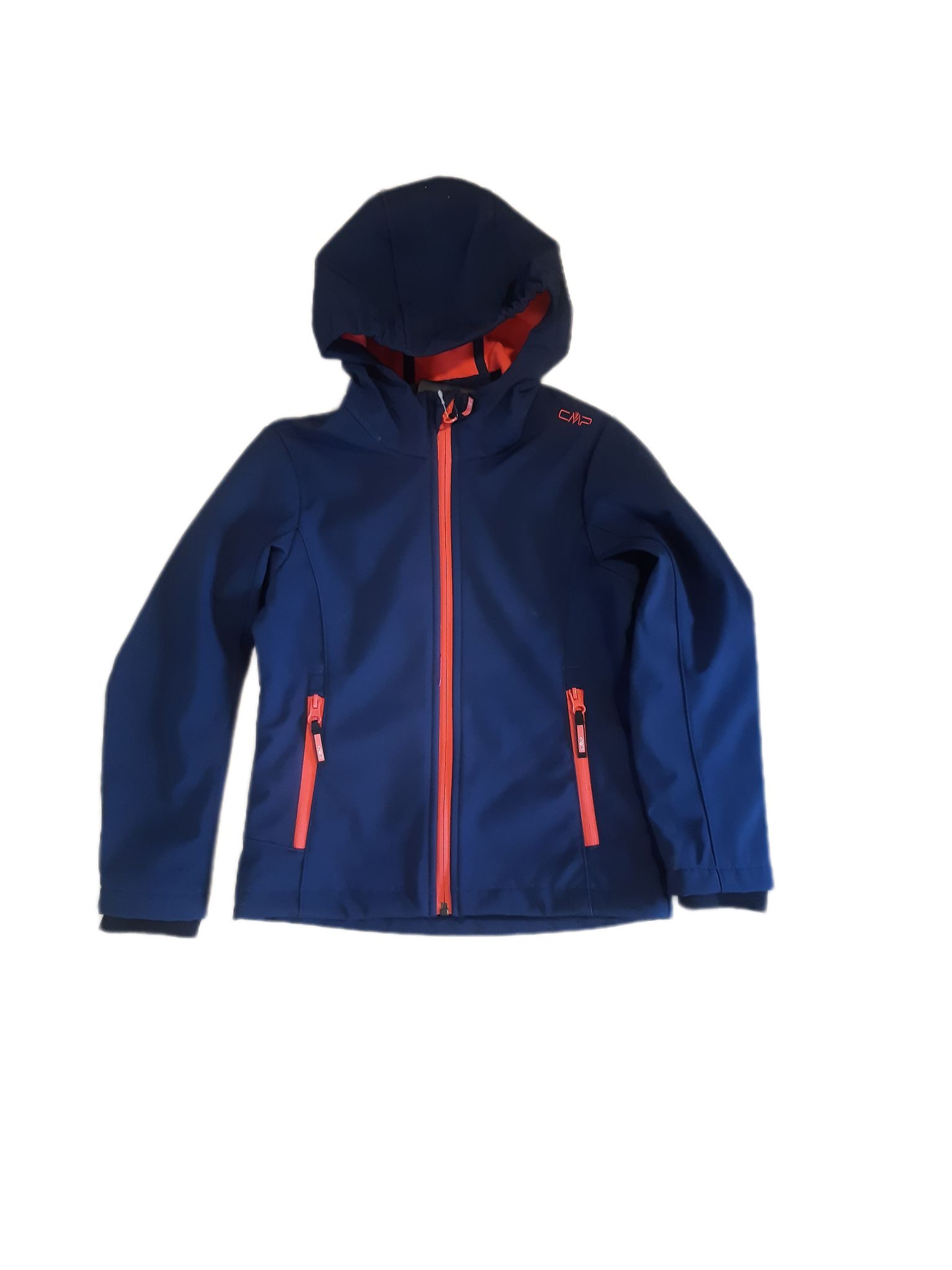 CMP Softshelljacke CMP Mädchen Softshell Jacket With Climaprotect Wp 7,000 Technology KID G JACKET FIX HOOD BLUE-RED KISS