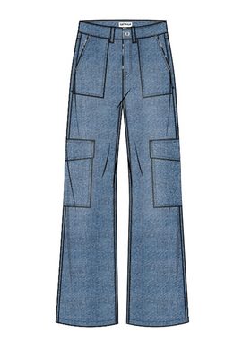 Catwalk Junkie Cargojeans - Baggy Jeans - Cargojeans - Wide Leg Jeans - JN CHARLIE L30