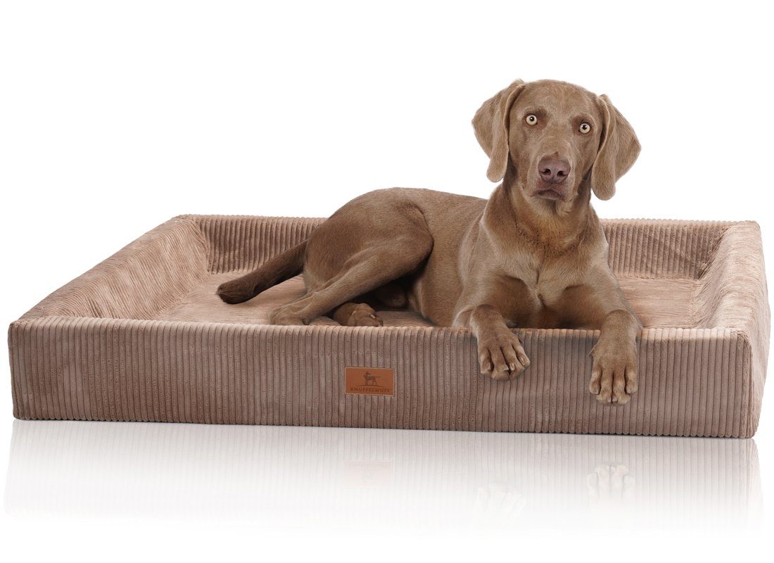 Knuffelwuff Tierbett Hundebett aus Cord Santiago, Orthopädisch