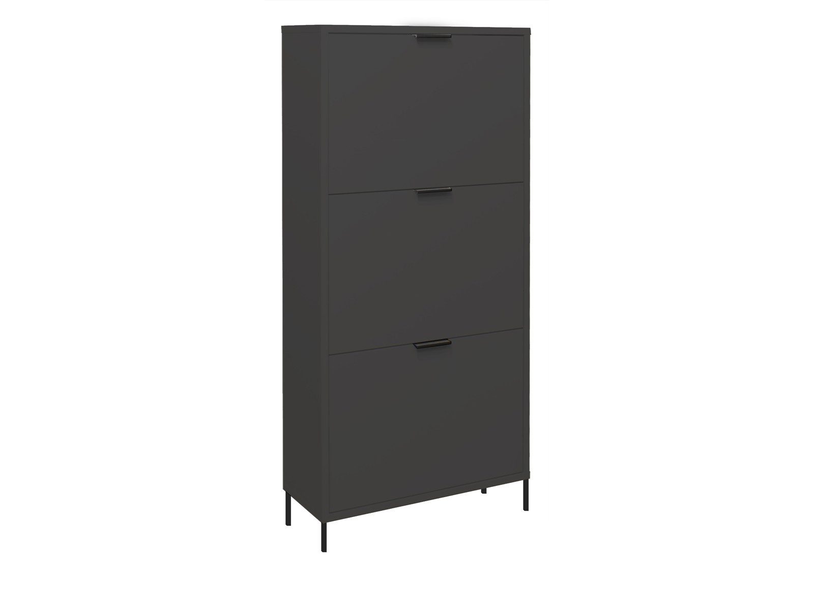 Storado Schuhkipper Bonnie 61×126–139×25cm, Schuhkipper mit 3 Klappen, Farbe wählbar, 3 Klappen mit Platz für 12–18 Paar Schuhe