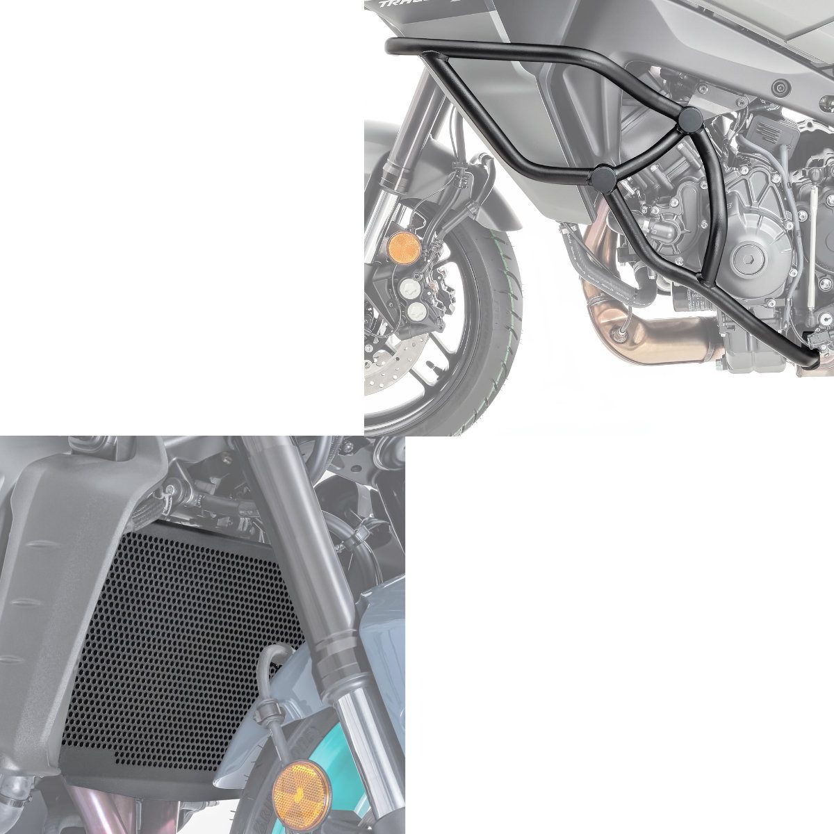 Motoguard Motor-Schutzhülle Sturzbügel passend für Yamaha Tracer 9 / GT 21-24 Motoguard KT11 schwa