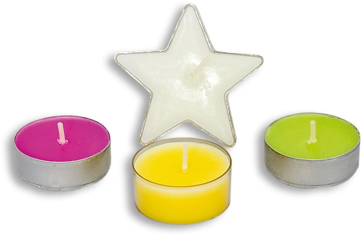 Roth Ideen ewige Kalender Adventskalender 'Kerzen-Adventskalender - Lichtblicke' bestückt