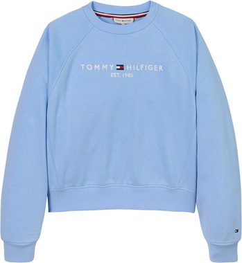 Tommy Hilfiger Sweatshirt ESSENTIAL EMBROIDERED FLEECE CN Kinder bis 16 Jahre mit Logoprägung