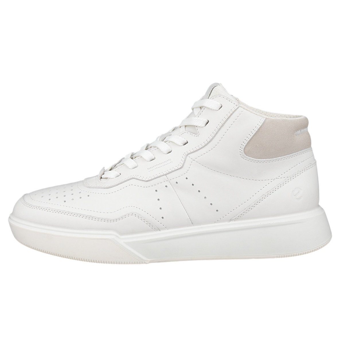 Ecco Alltag-Travelschuhe Street Court High-Top (Premium-Leder) weiss Damen günstig online kaufen