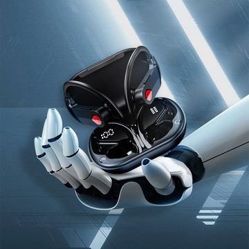 GelldG Bluetooth Headset mit Mikrofon, 5.3 mit 50Hrs HD Freispreche Talk Bluetooth-Kopfhörer