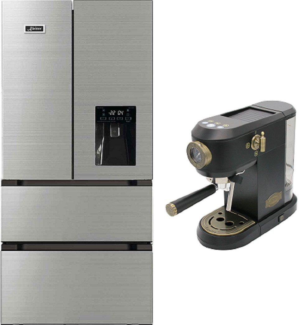 Kaiser Küchengeräte Side-by-Side KS 80420 R, 83.6 cm breit, Kühlschrank No Frost 506 l+Kaffeemaschine,19 bar