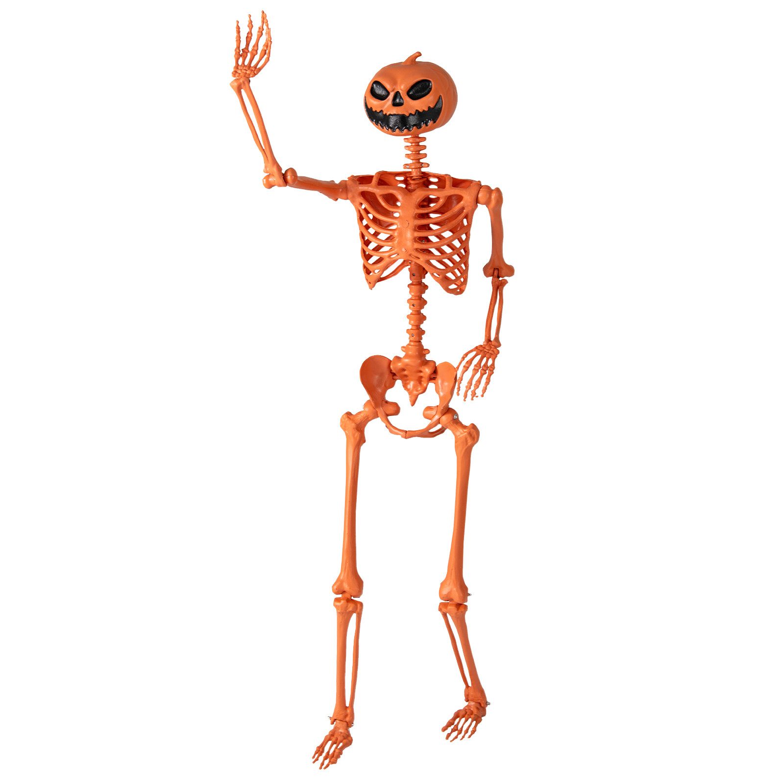 COSTWAY Dekoobjekt, Halloween Deko, 158 cm Skelett lebensgroß