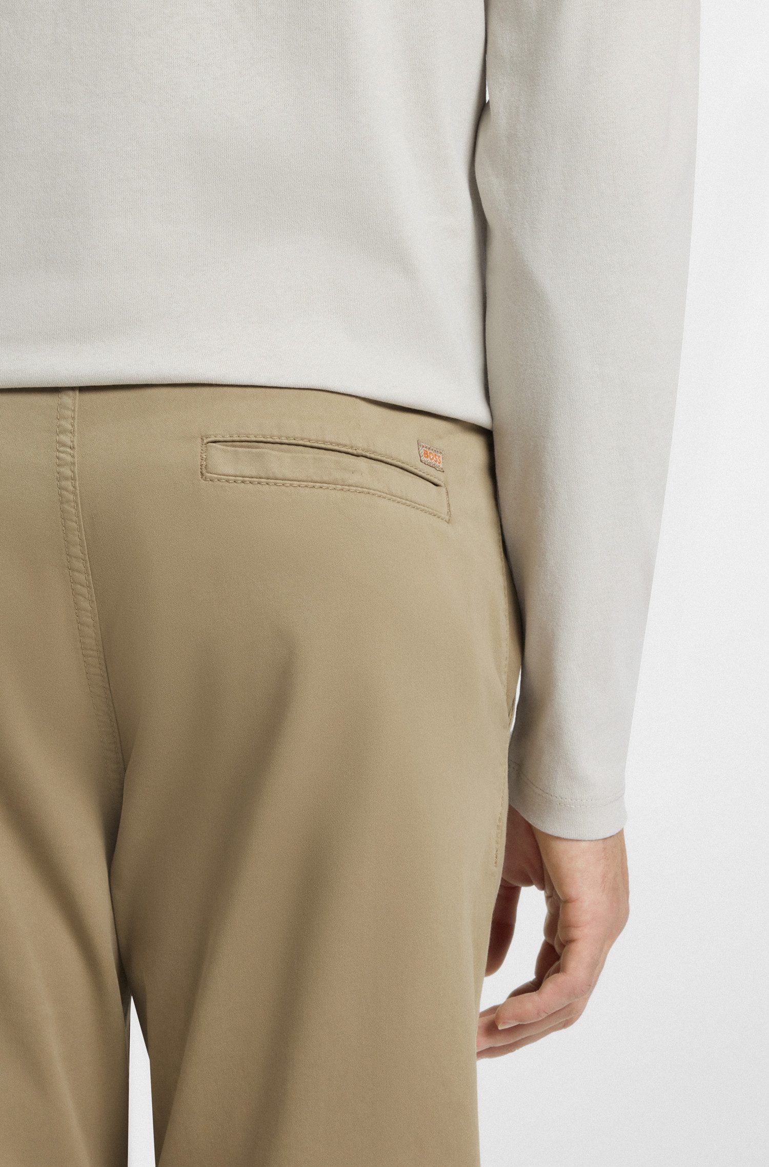 BOSS ORANGE Chinohose tapered mit BOSS günstig online kaufen