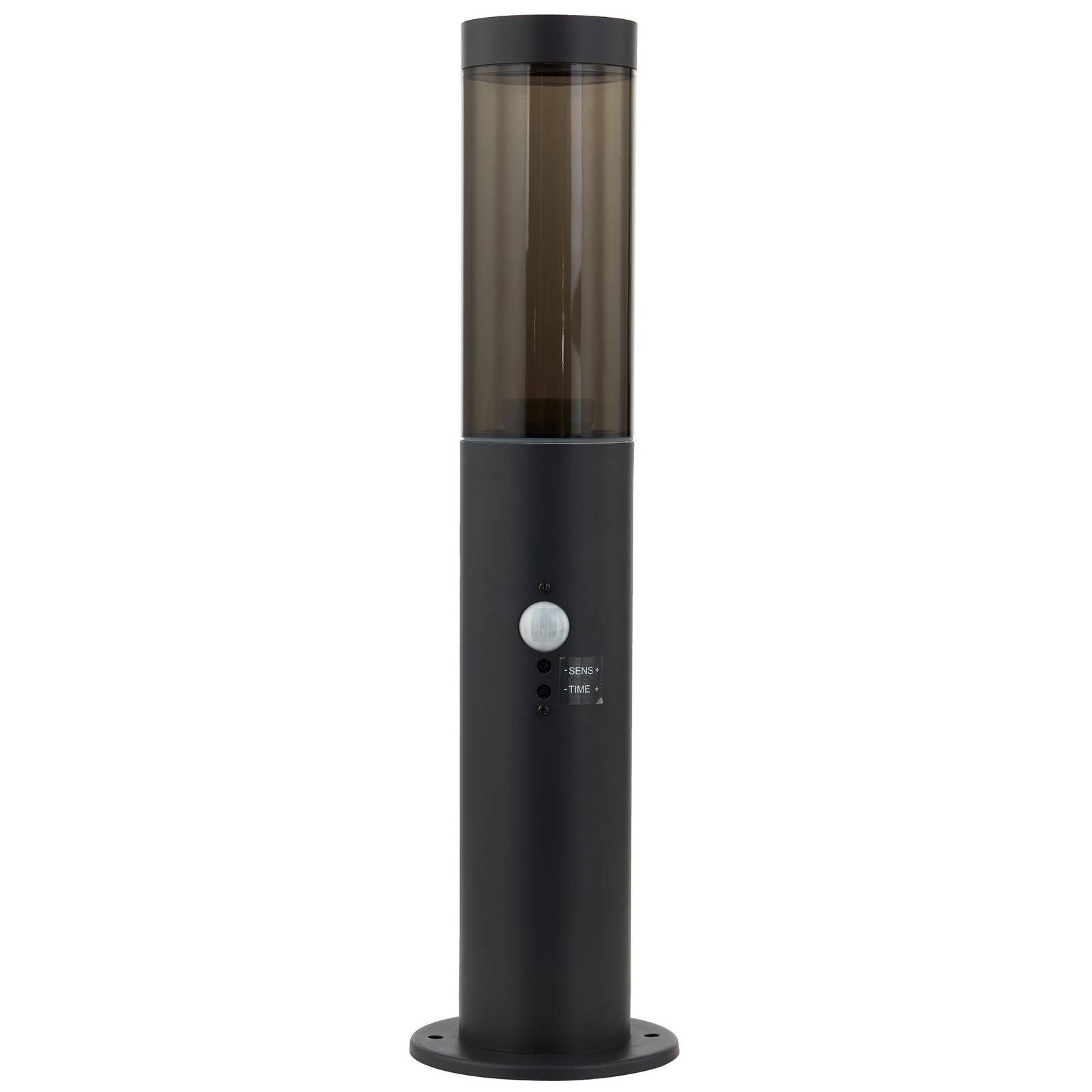 Lindby Statius, Metall, Schwarz IP44mit Bewegungsmelder, 1 x 15 W LED