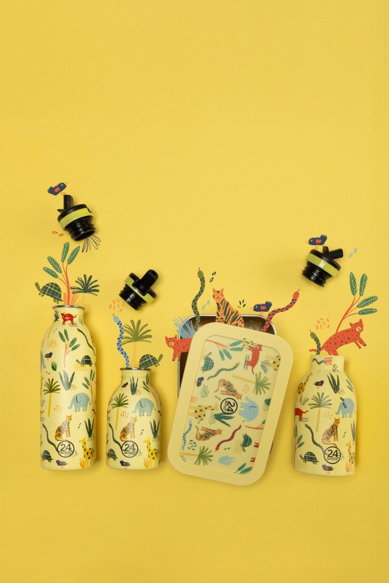 24 Bottles Trinkflasche Accessories Bottle Sport Lid Light Grey