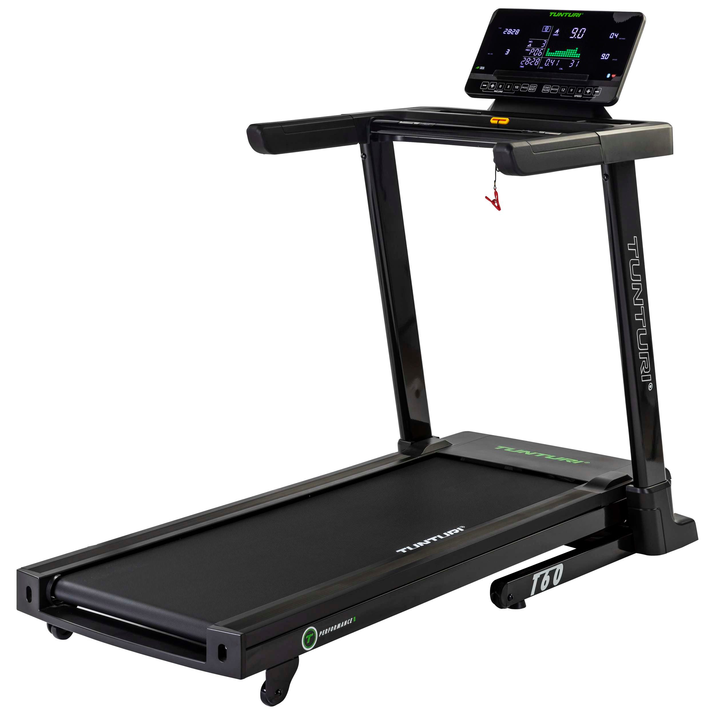 Tunturi Laufband Laufband - Performance T60 - Mit Bluetooth-Verbindung - Mit LCD Monito