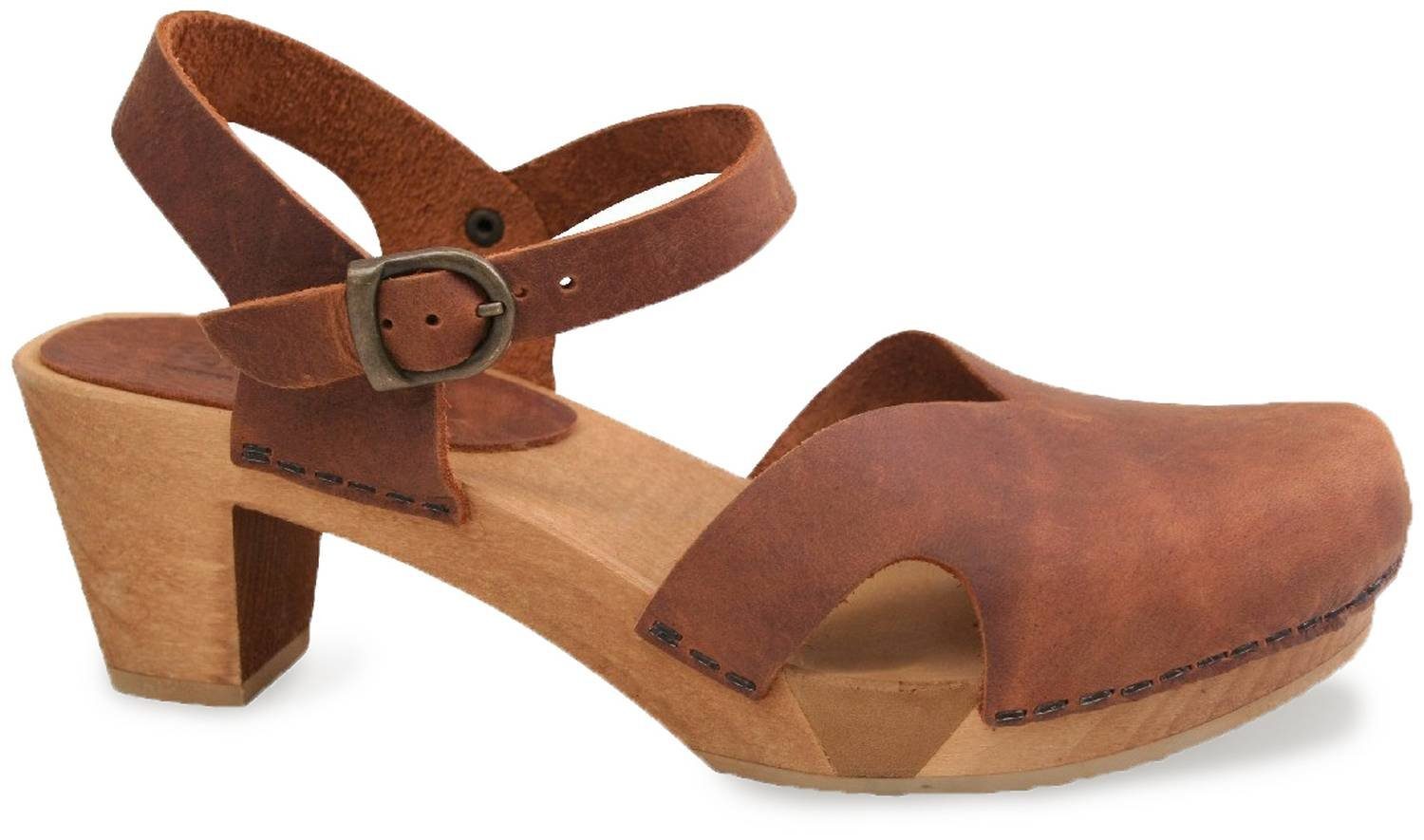 Sanita Sanita Wood Matrix Square Flex Sandal Clog