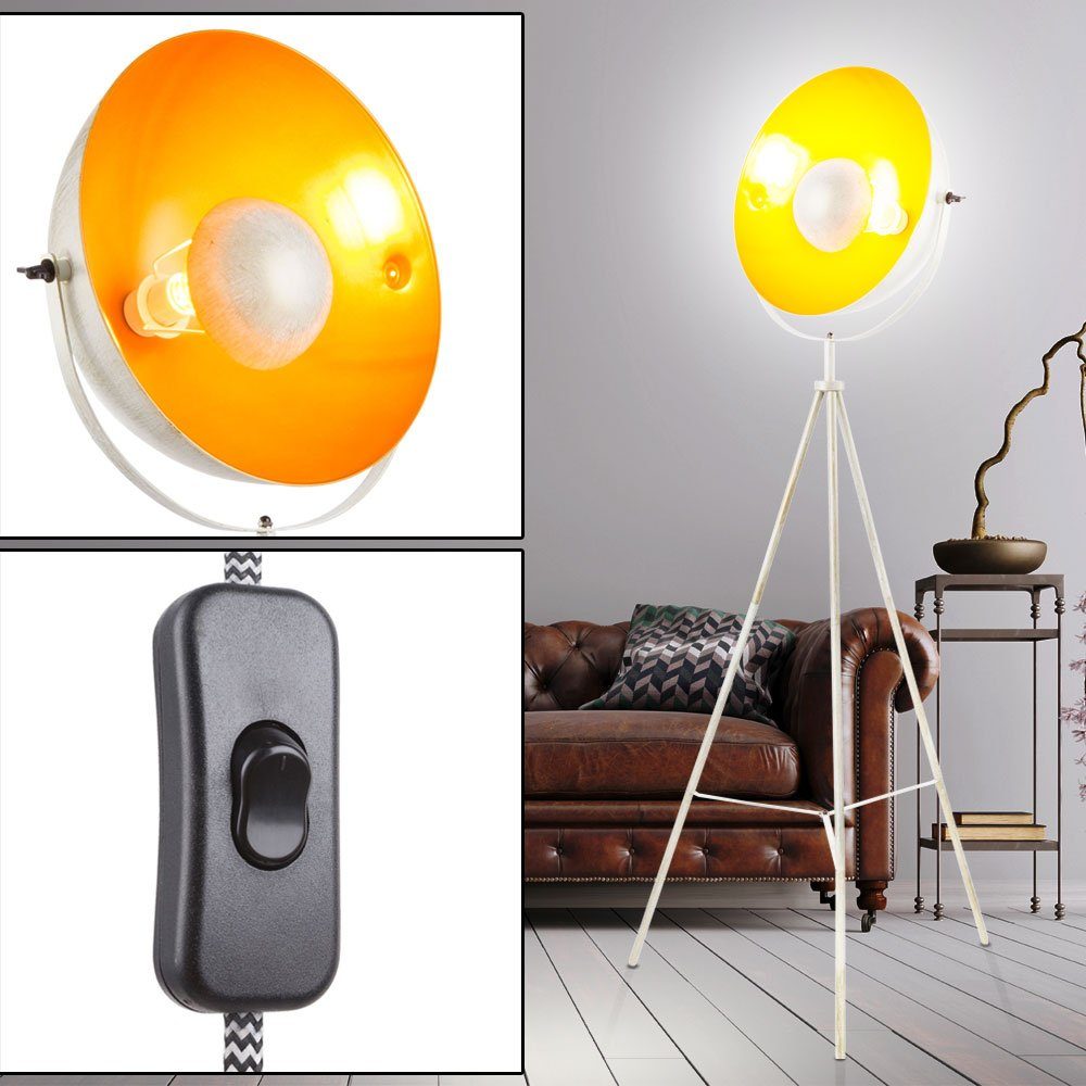 Design etc-shop Lampe Wohn Lampe schwenkbar Werfer inklusive, Steh Leuchtmittel Stand Stehlampe, nicht Zimmer Schein