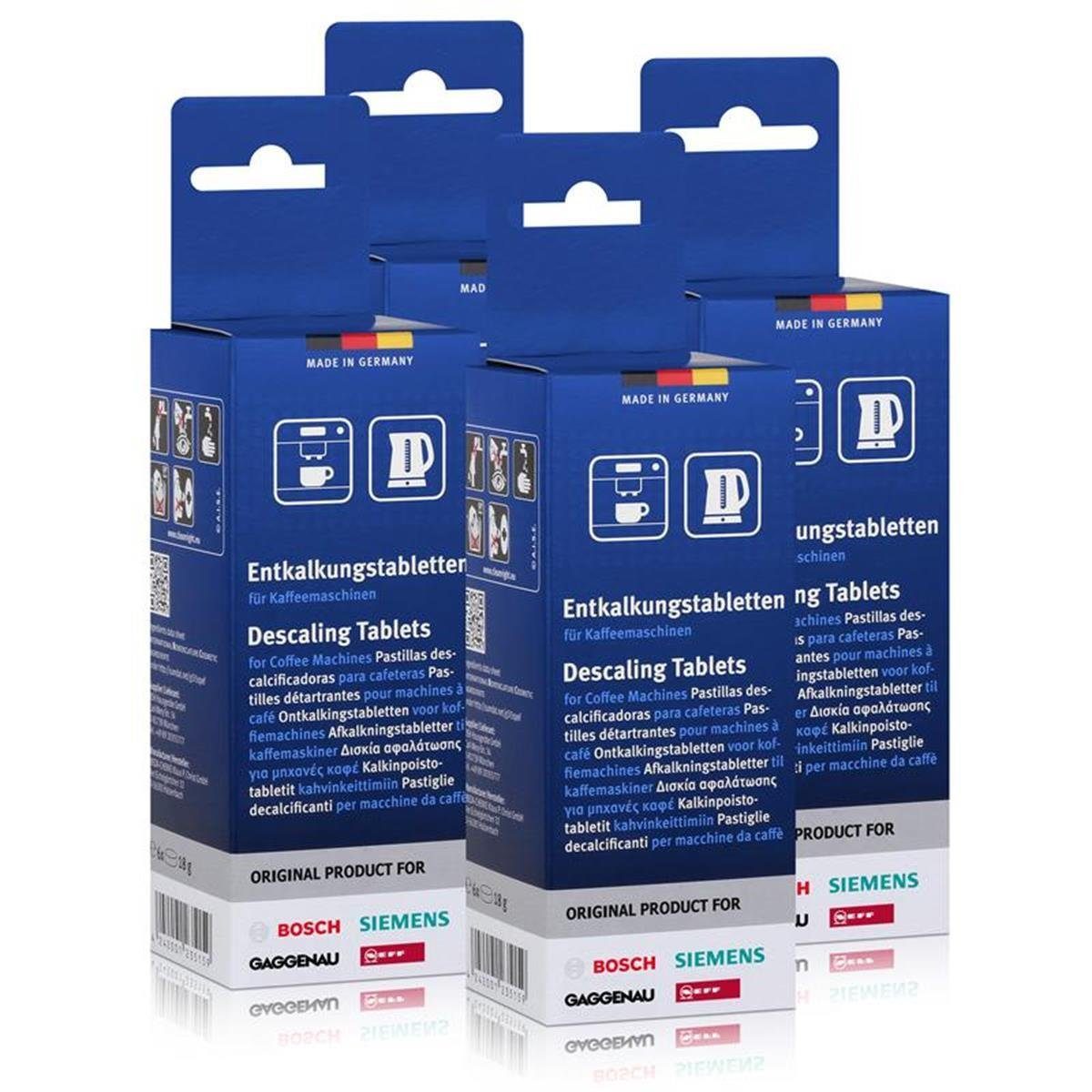 BOSCH 4x Entkalkertabletten von Bosch Siemens NeffEntkalkung von Kaffeevolla Entkalker
