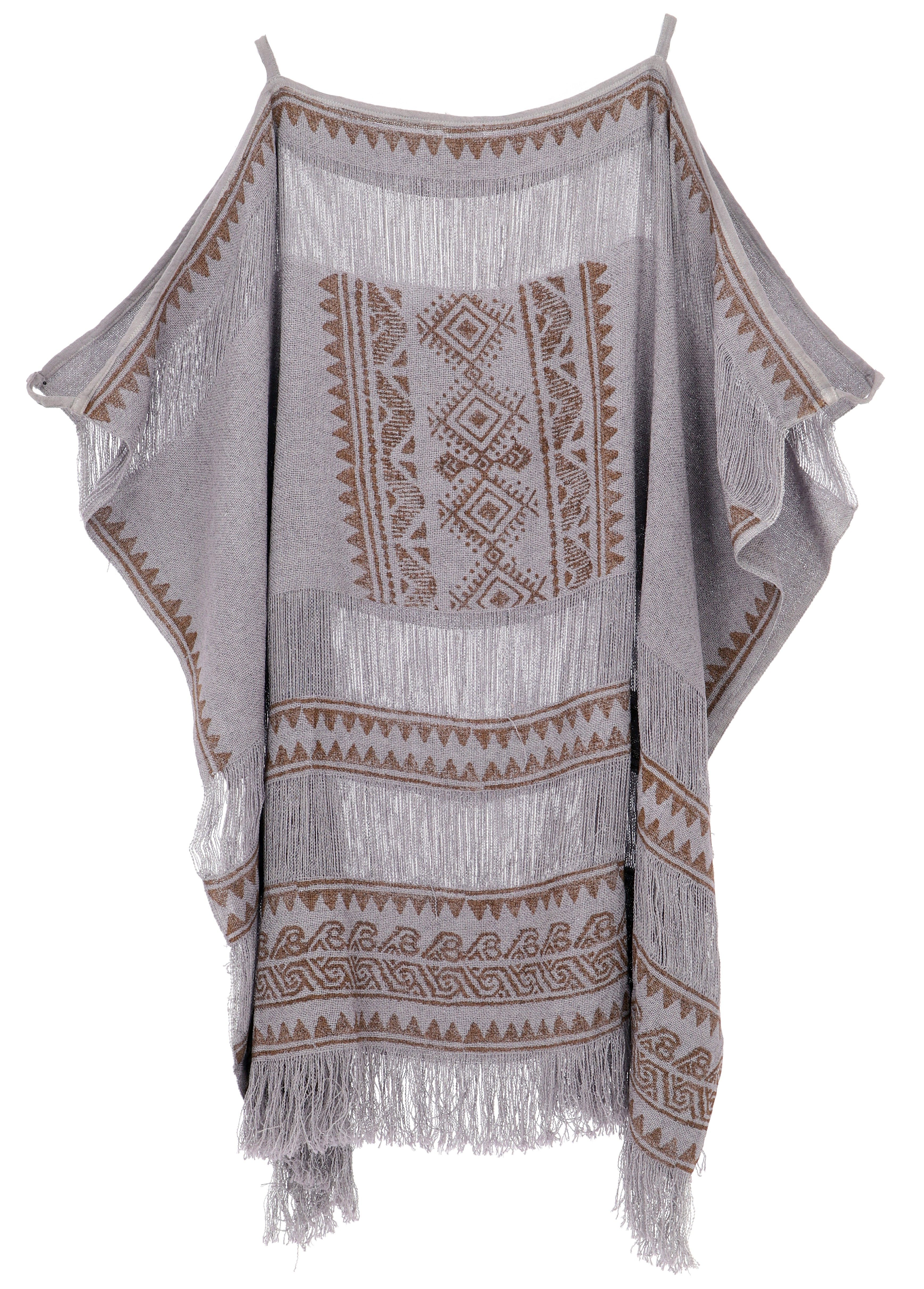 Guru-Shop Langjacke Boho Poncho, leichtes oversize günstig online kaufen