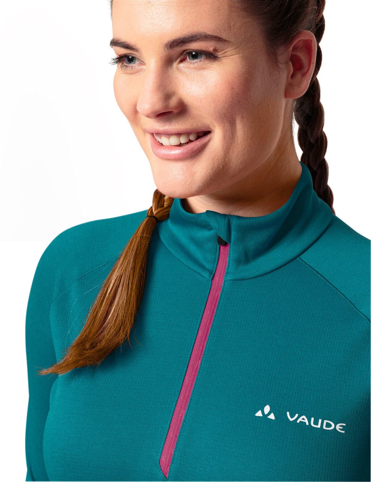 II (1-tlg) Shirt VAUDE Rundhalspullover Larice wave Shape Women's Light Green