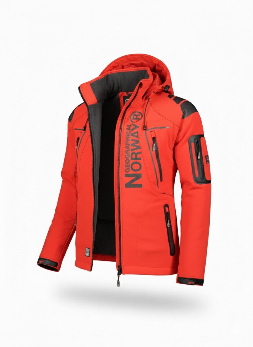 Geographical Norway Softshelljacke Herren Frühlings Jacke Softshell Outdoor Regen Übergangs