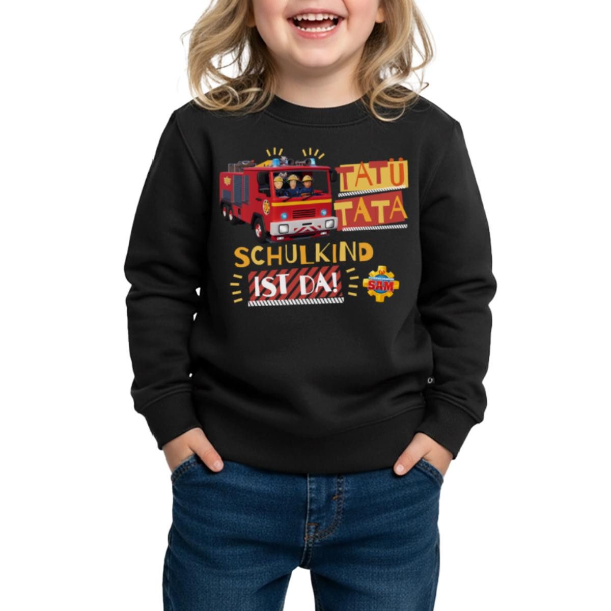 Sweatshirt Feuerwehrmann Sam™ Tatü Tata Schulkind Ist Da Kinder Premium Pullover