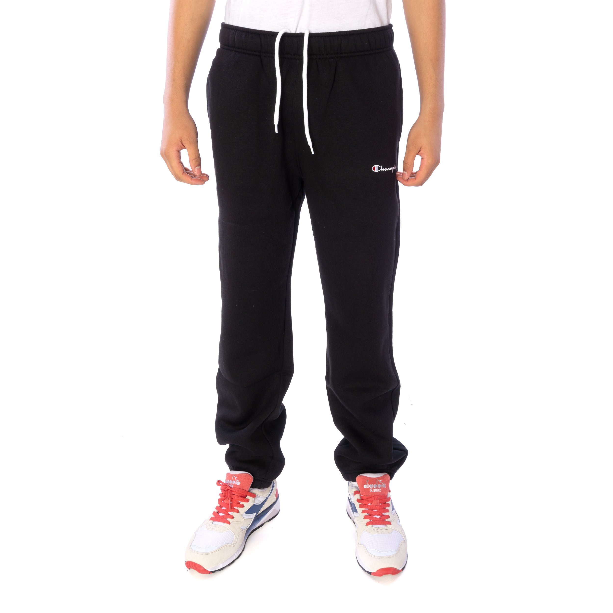 Hose beauty Elastic black Jogginghose Champion Champion Cuff (1-tlg)