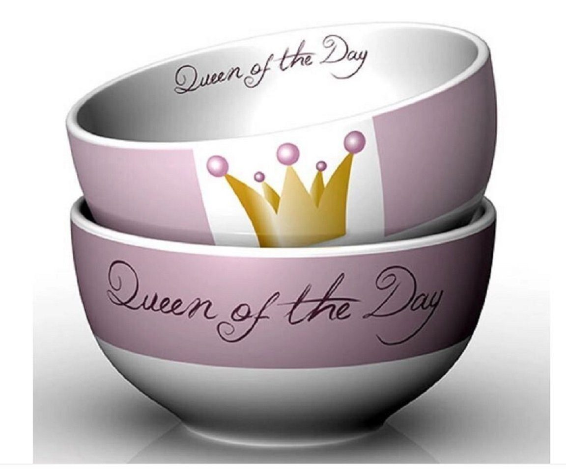 Müslischüssel Schale, Sprüche Queen of the Day / Beste Papa / Moin Motiv