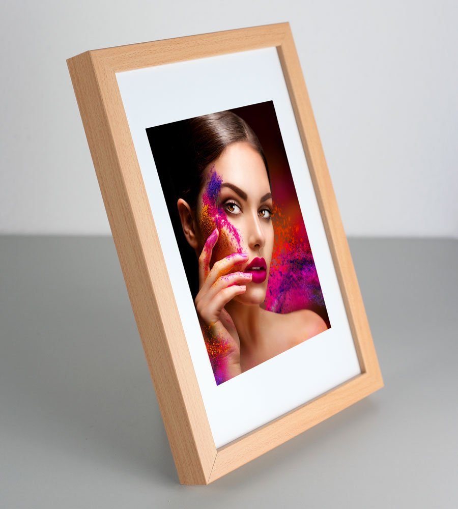 IDEAL TREND Bilderrahmen Holz Bilderrahmen Lifestyle Plexi Foto Rahmen Coll günstig online kaufen