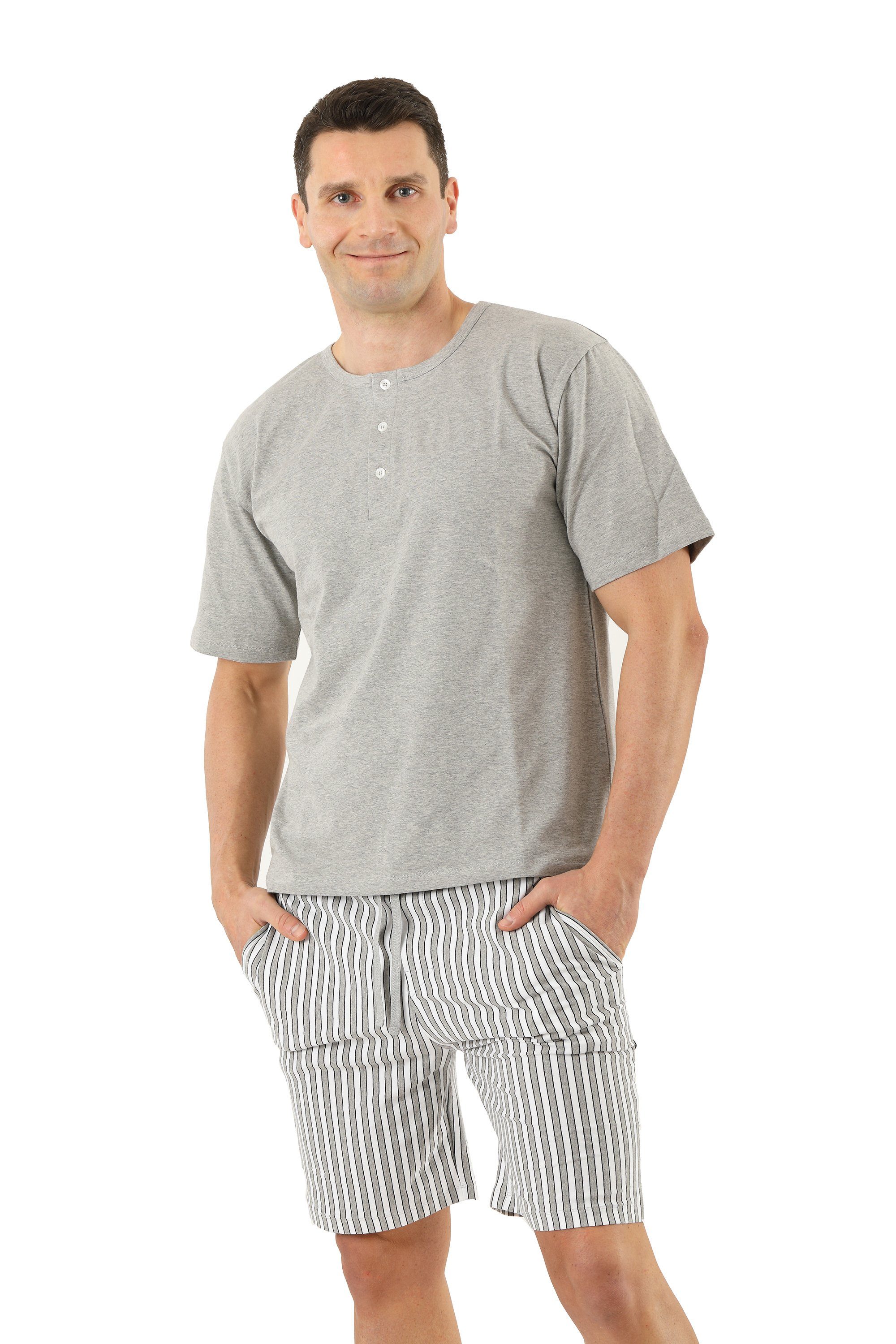 Albert Kreuz Schlafanzug Pyjama kurz atmungsaktiv (1 Set bestehend aus Oberteil und Hose)