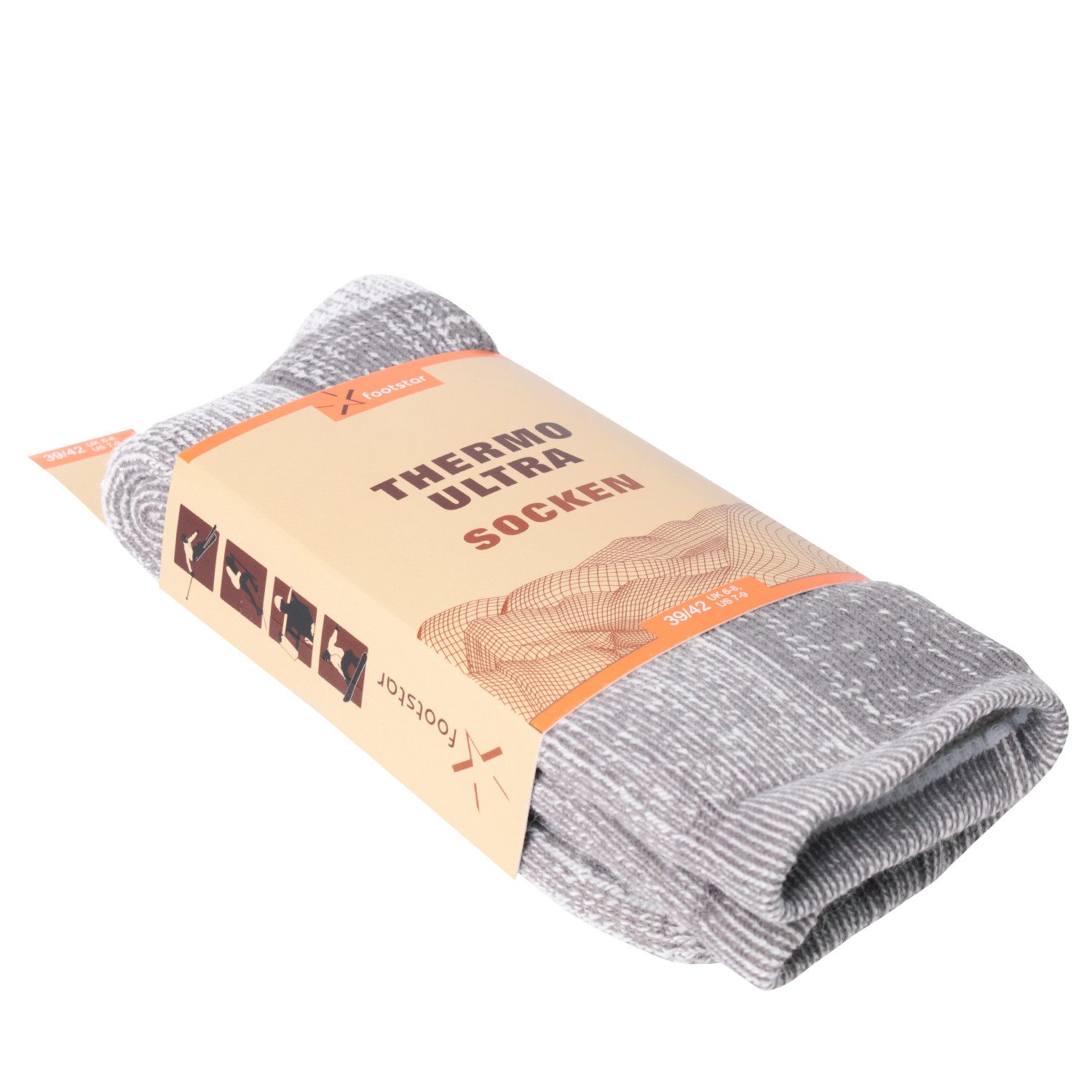 Footstar Thermosocken THERMO-ULTRA Wollsocken - Damen Herren & Kinder (1er & 2er)