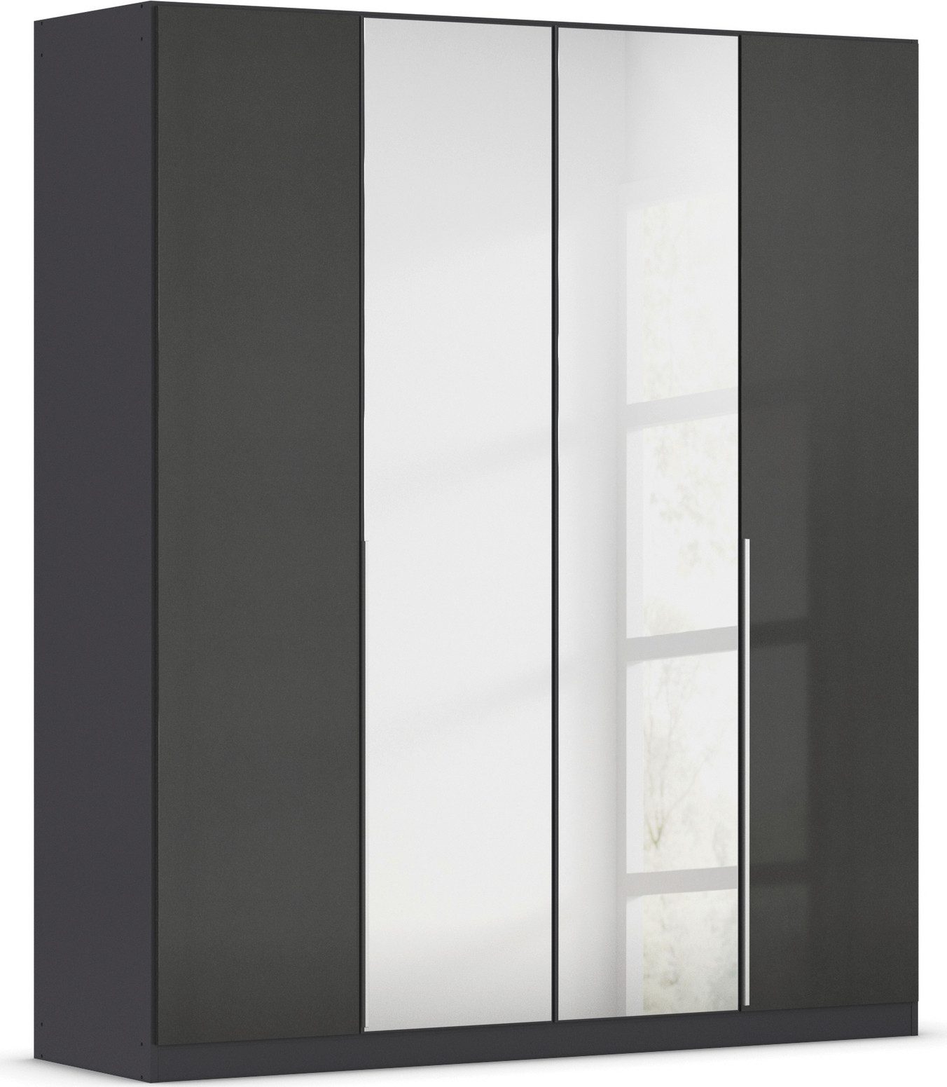 Drehtürenschrank Kleiderschrank Schrank Garderobe AGORDO mit Dekor- oder Hochglanzfront