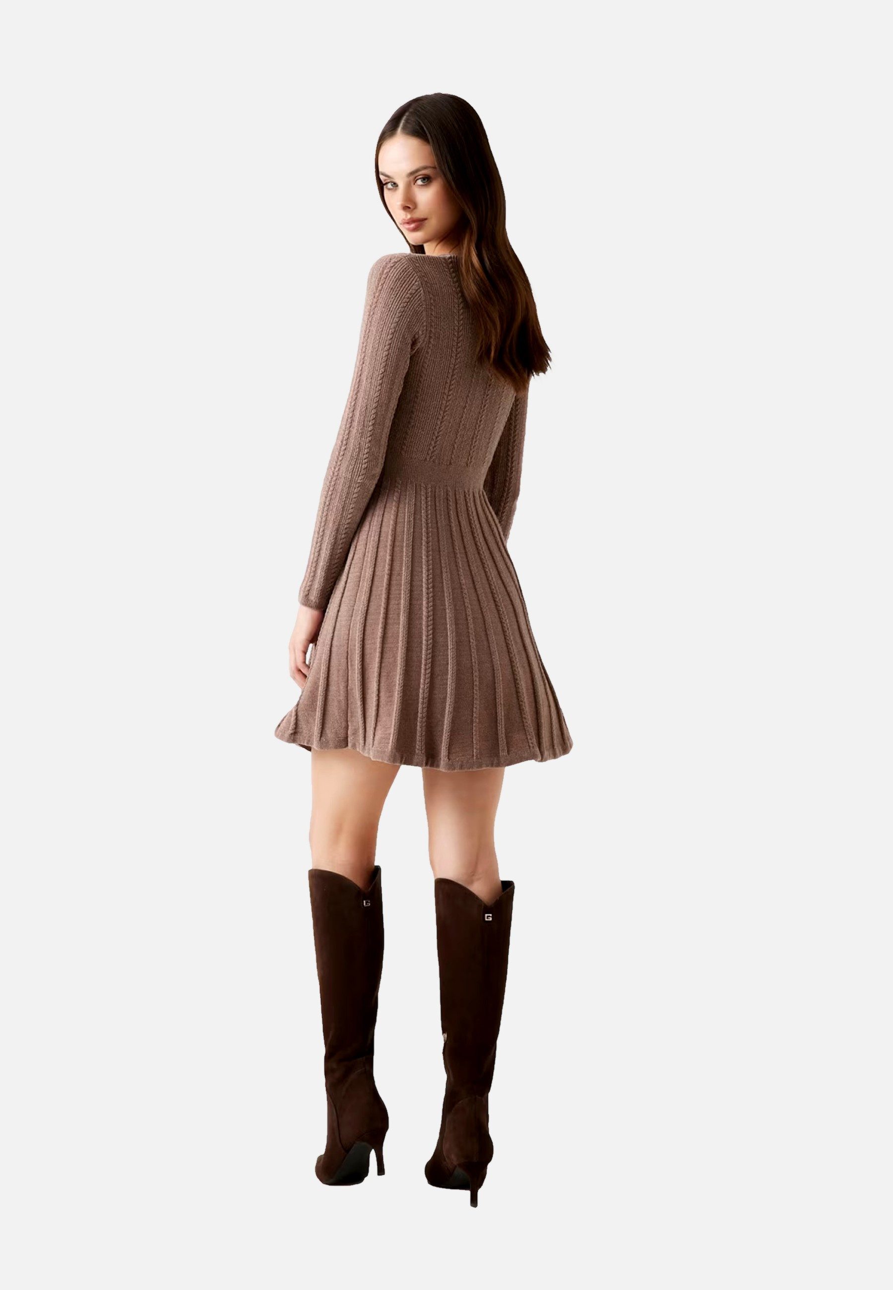 Guess Minikleid Kleid MORGAN Strickkleid (1-tlg)