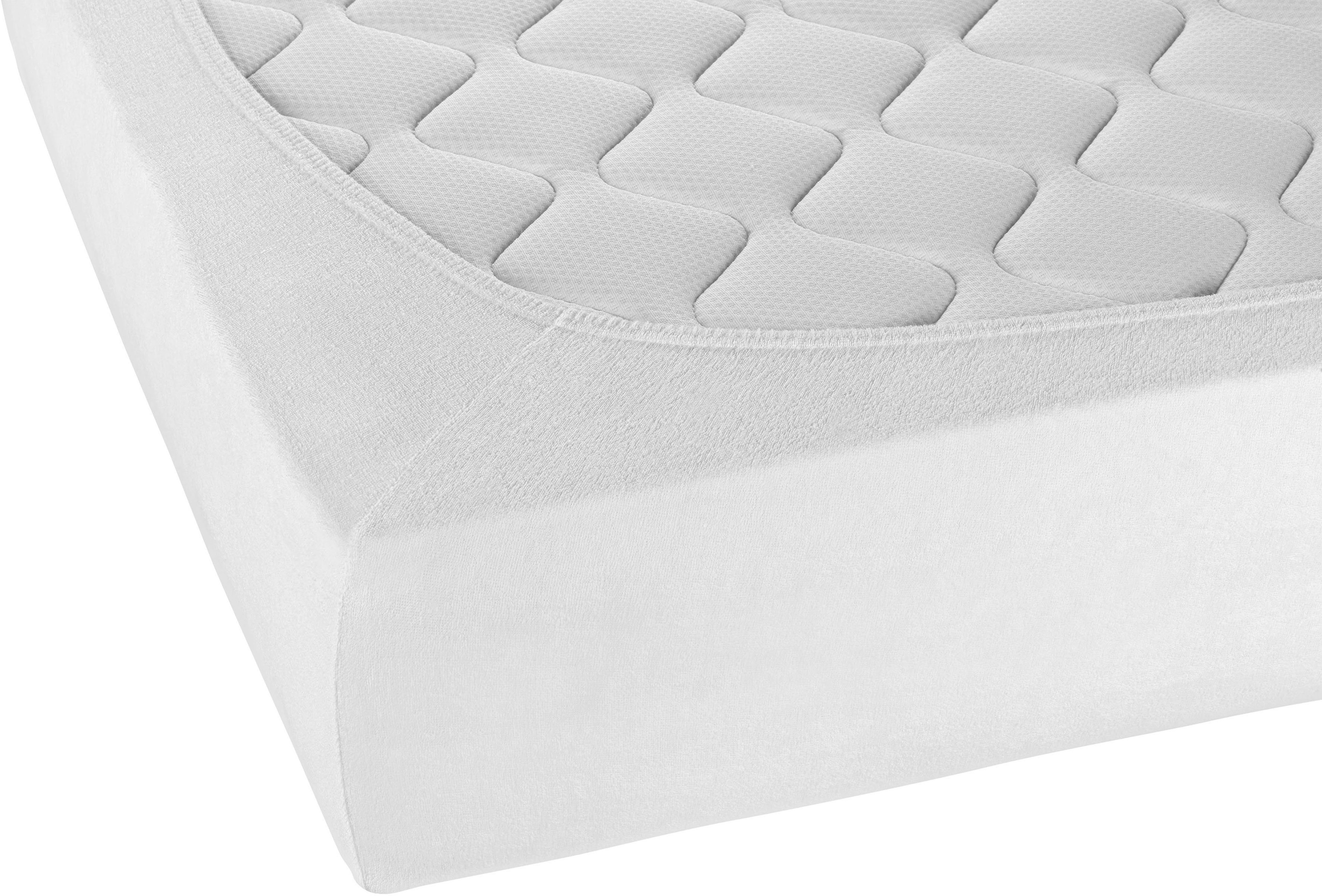 Biberna Spannbettlaken 0012344 Premium Frottee-Stretch Spannbetttuch 80% Baumwolle, Frottee, Gummizug: rundum, (1 Stück), Frottee-Stretch, Rundumgummi, bügelfre – Bild 5 von 5