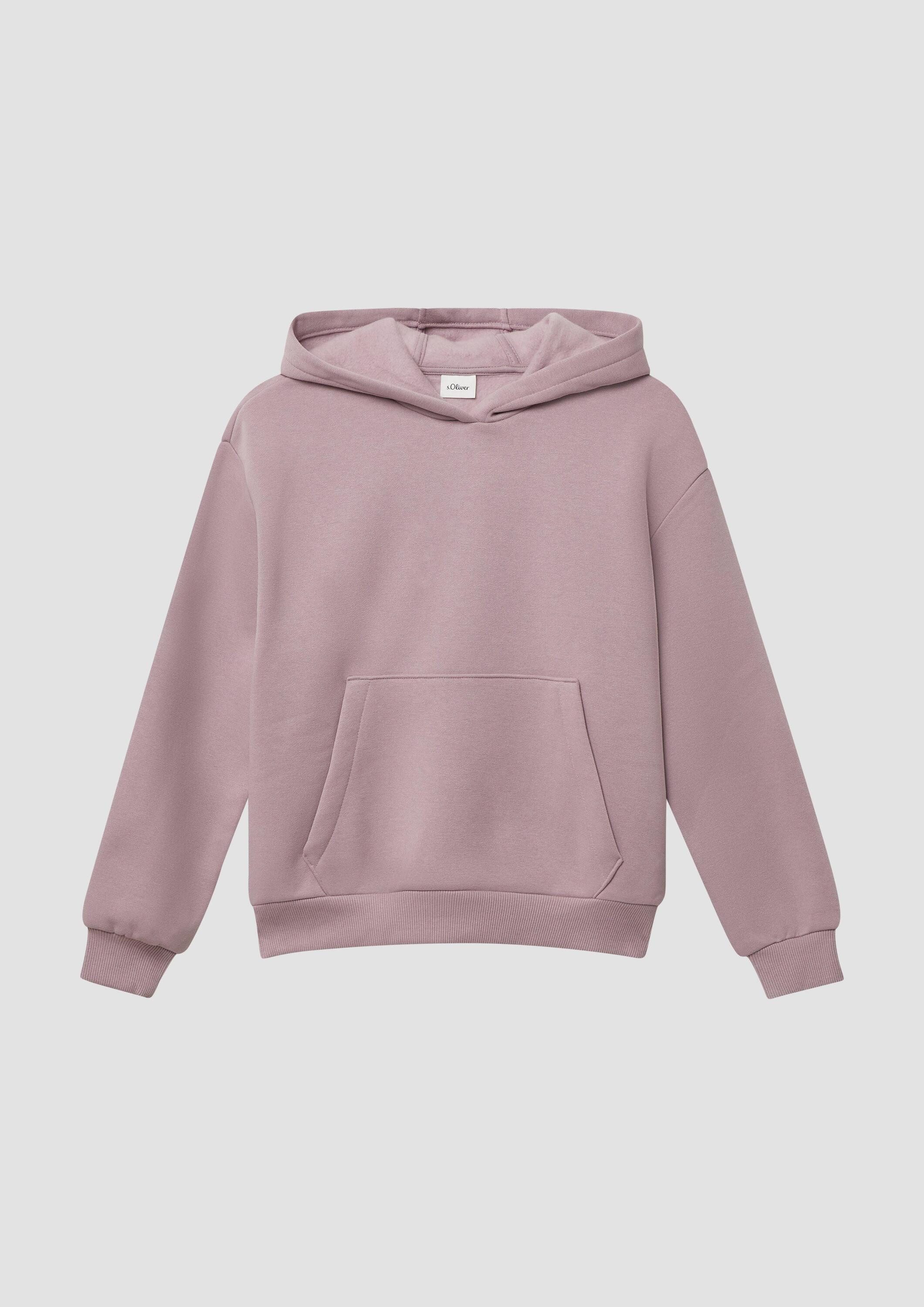 s.Oliver Sweatshirt Sweatshirt Kuscheliger Hoodie mit Rückenprint