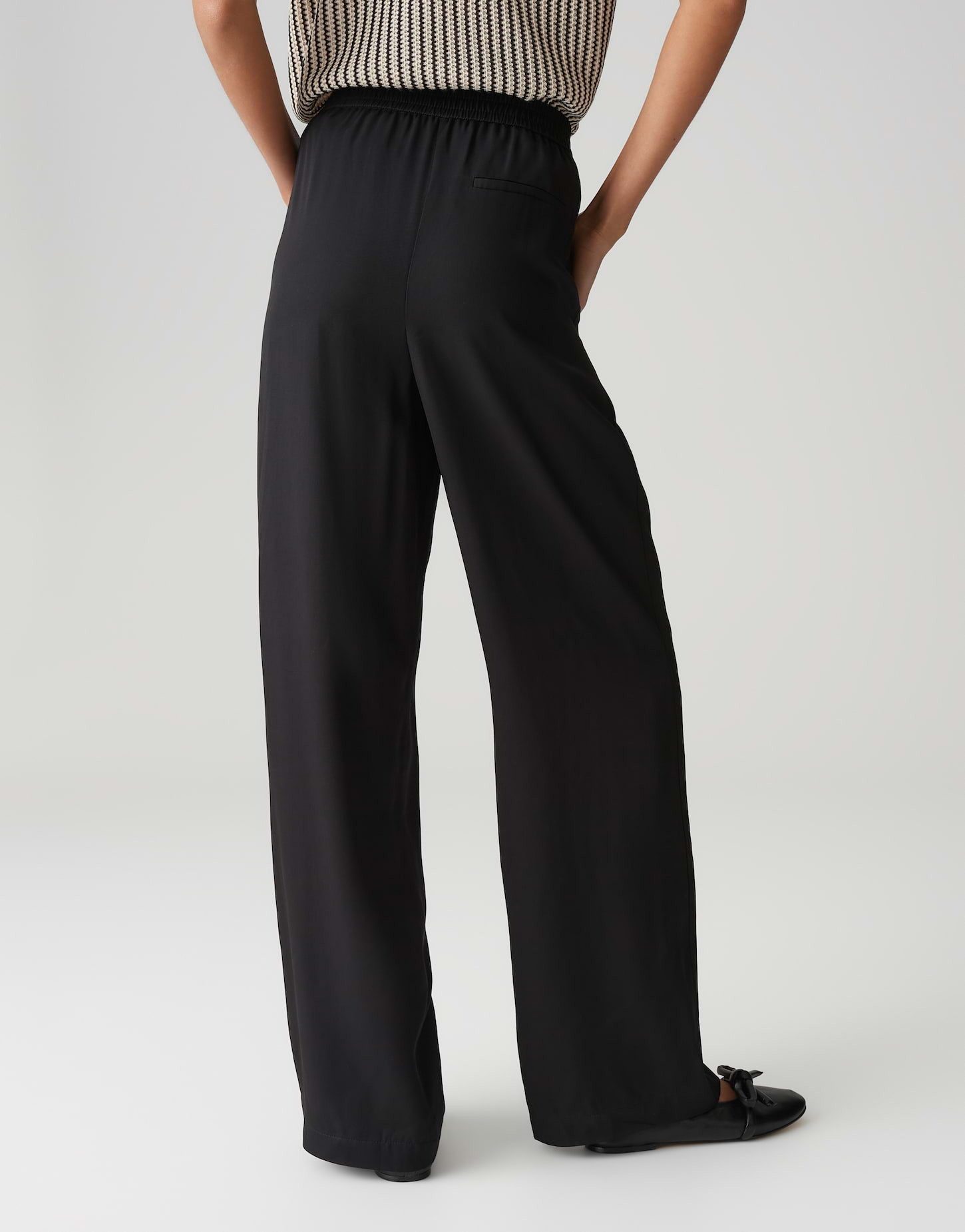 OPUS Schlupfhose MAROU TRAVEL aus leichtem Viskose Twill High Rise, Long, Raglanärmel