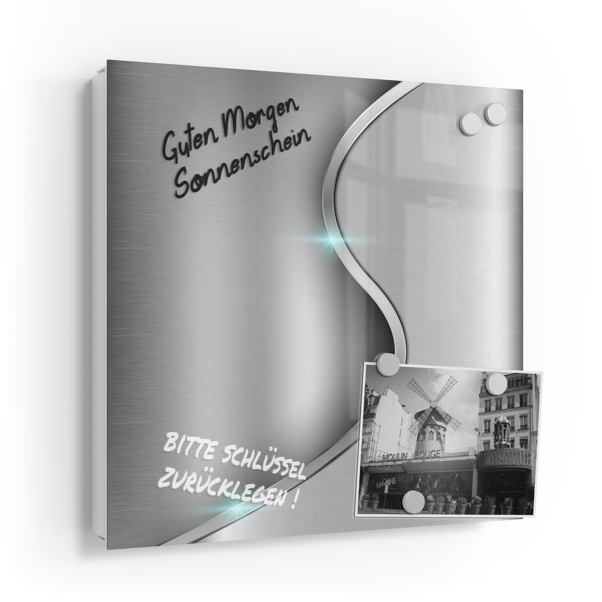 DEQORI Schlüsselkasten 'Polierte Oberfläche', Glas Schlüsselbox modern magn günstig online kaufen