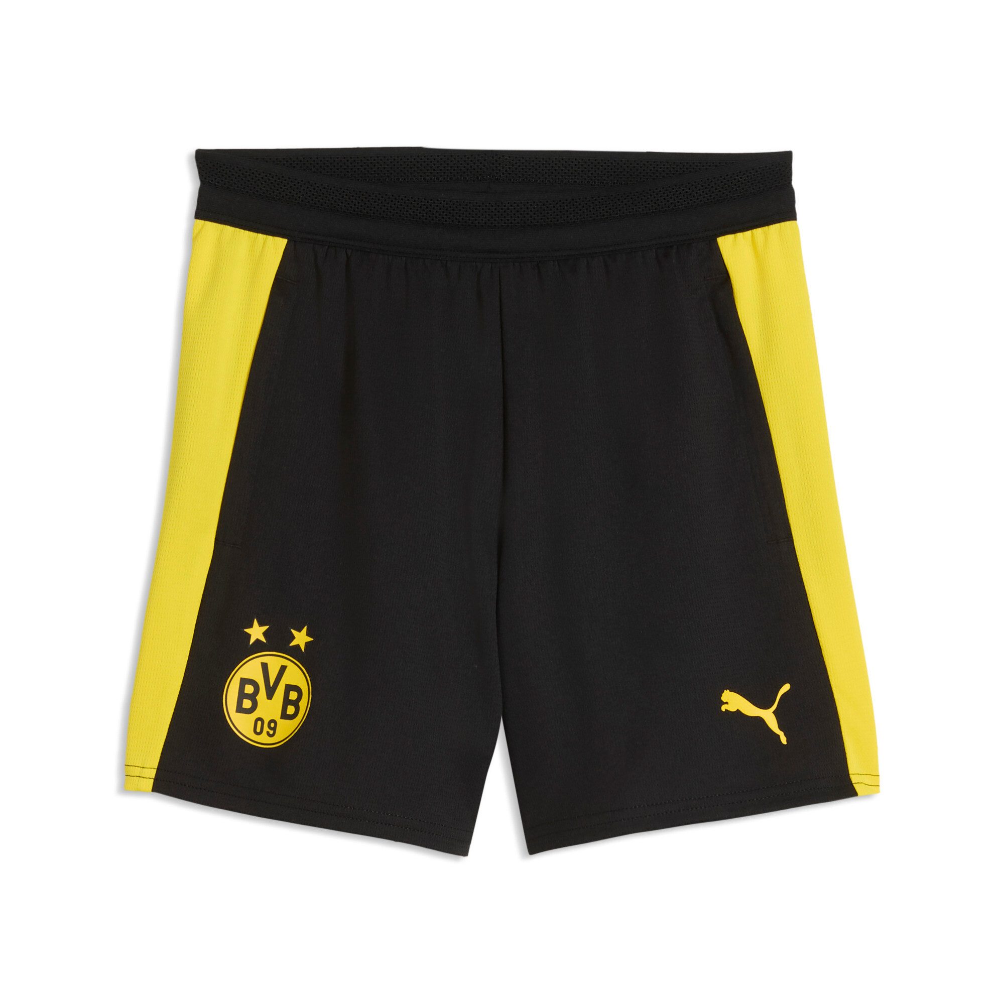 PUMA Trainingsshorts BVB TRAINING SHORTS WPOCKETS JR Regular Fit, sportlicher Stil, aus Polyester, mit Taschen