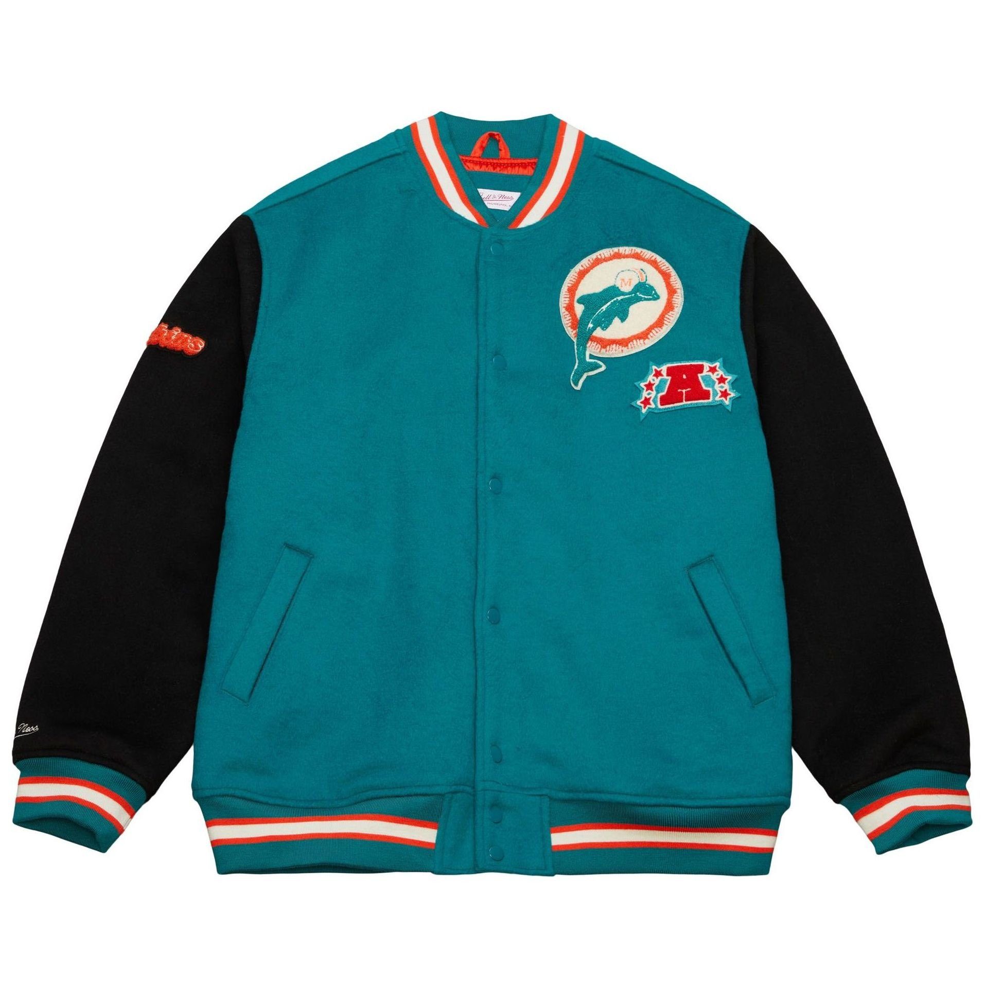Mitchell & Ness Collegejacke Legacy Varsity Wool NFL Miami Dolphins