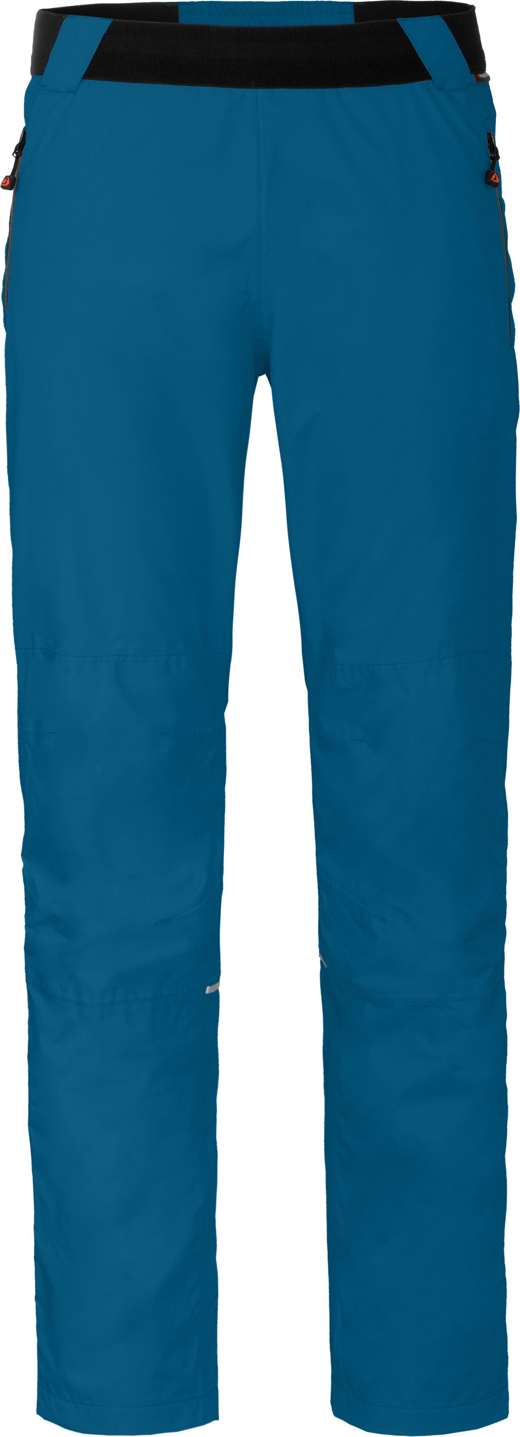 Bergson Regenhose VARKAUS COMFORT Herren (Über) Regenhose, Überhose, Netzfutter, 12000 mm Wassersäule, Langgrößen, Saphir blau