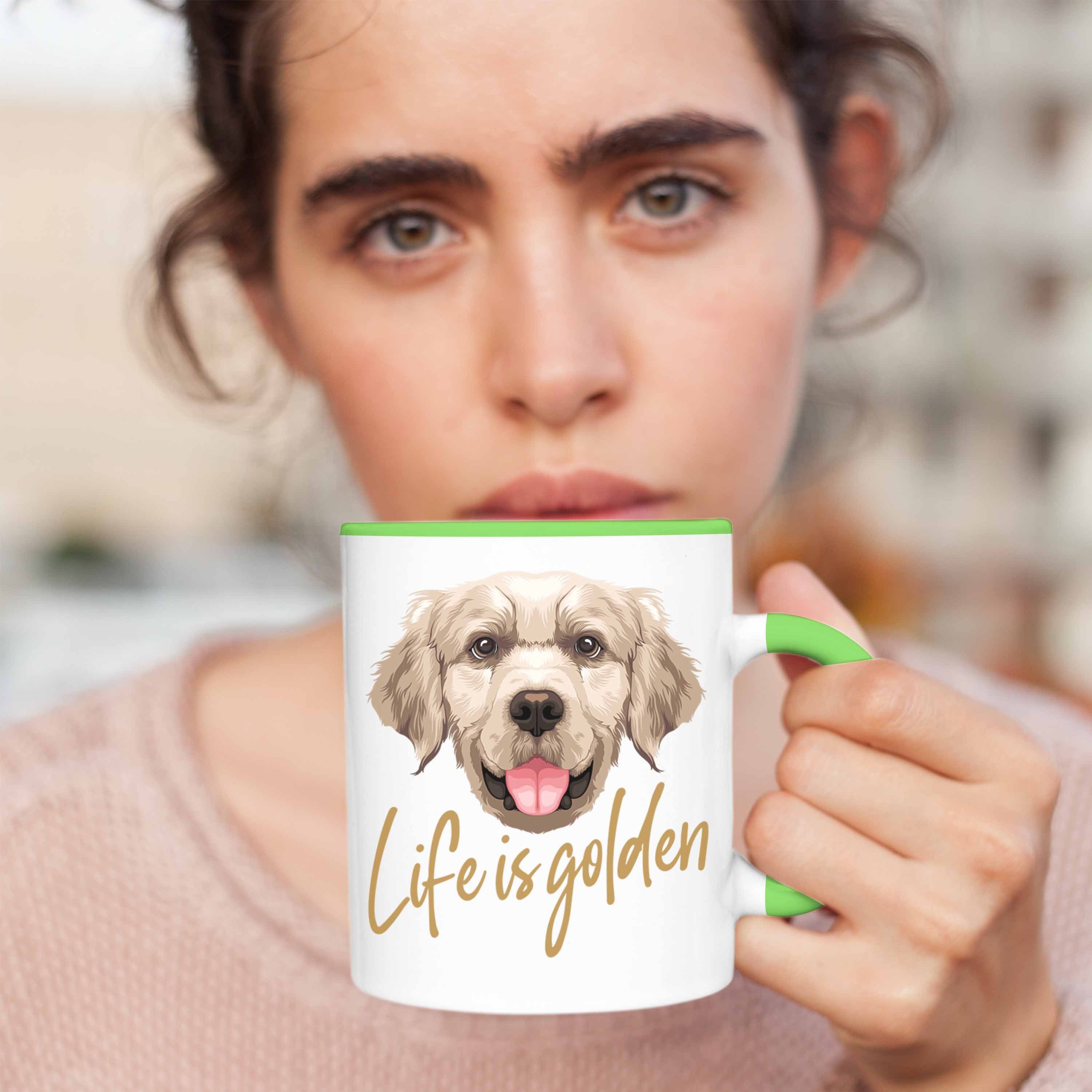 Life Besitzer Tasse Golden Grün Trendation Geschenk Hundebesitzer Golden Retriever Tasse Is