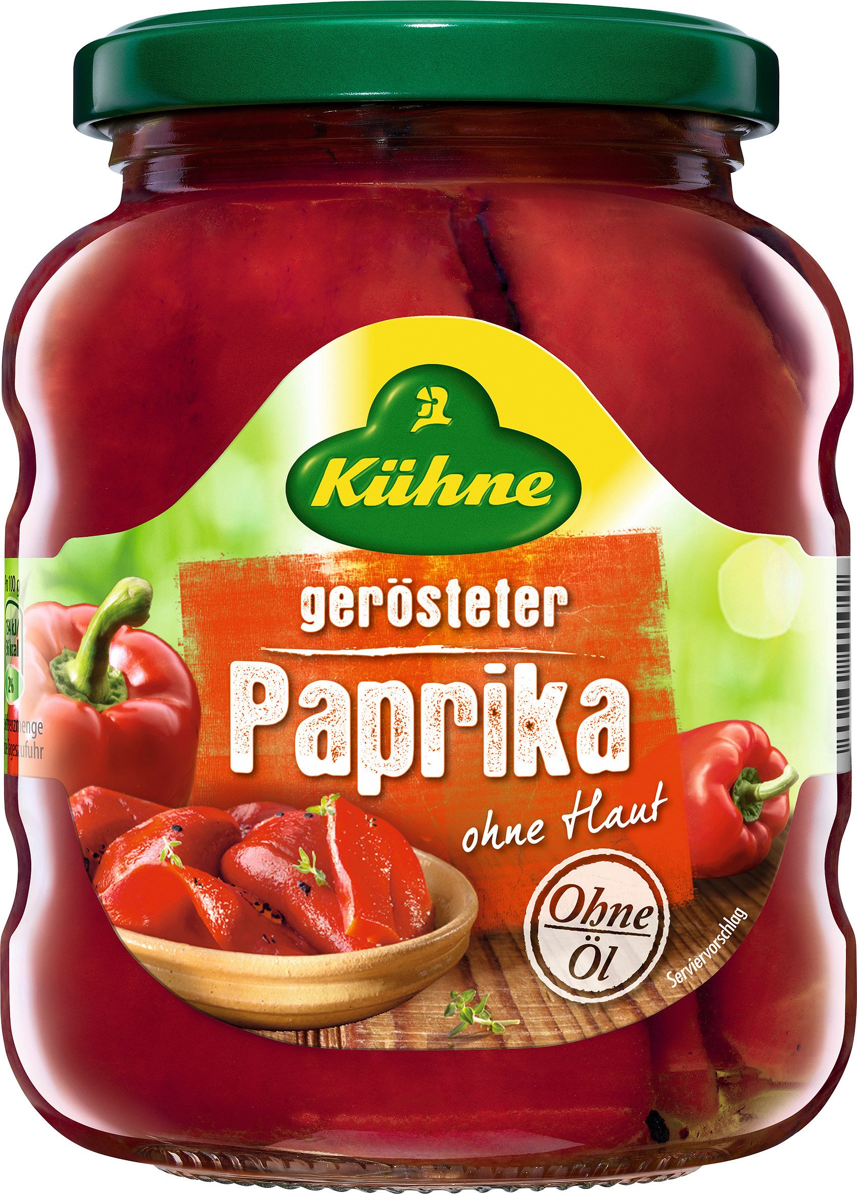 Kühne Gemüsekonserve, Kühne gerösteter Paprika ohne Haut