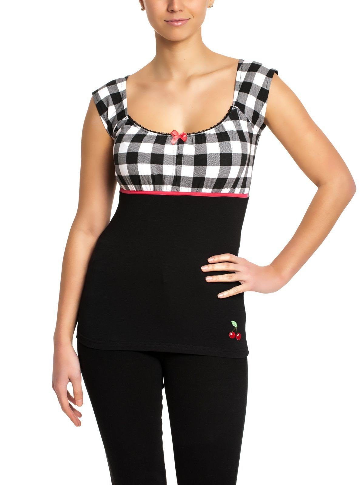 Pussy Deluxe T-Shirt Evie Plaid günstig online kaufen