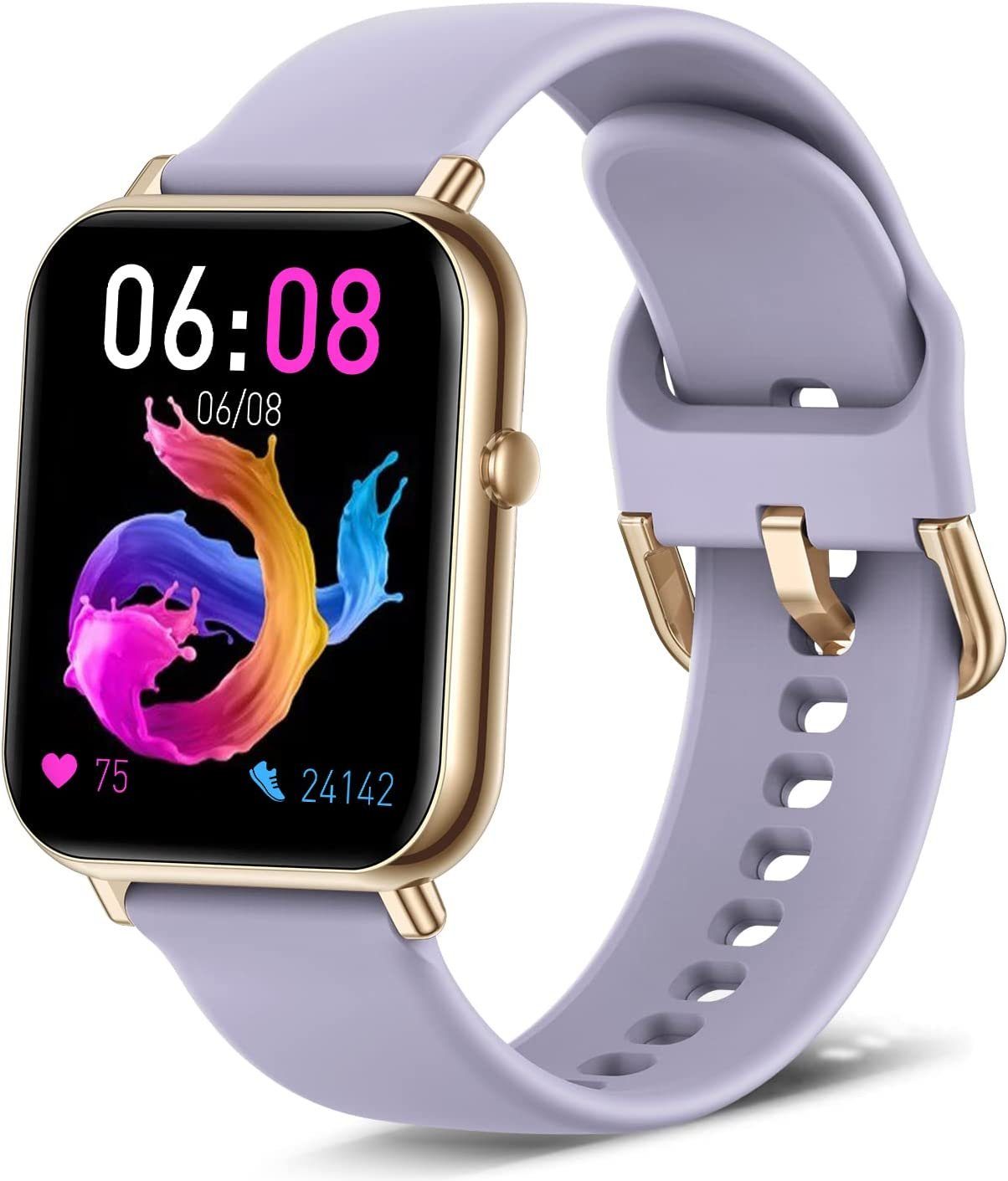 Uhrenarmbänder Kompatibel Smartwatch(Artikel-Nr. S0S3Z023JVCP2) Armband mit Uhr), Ersatzarmband(Keine Smartwatch Zubehör Lila Mutoy Smartwatch-Armband 22mm für