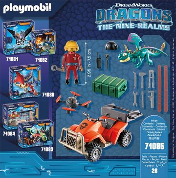 Playmobil® Konstruktions-Spielset Dragons: The Nine Realms - Icaris Quad & Phil (71085), (28 St), Made in Europe