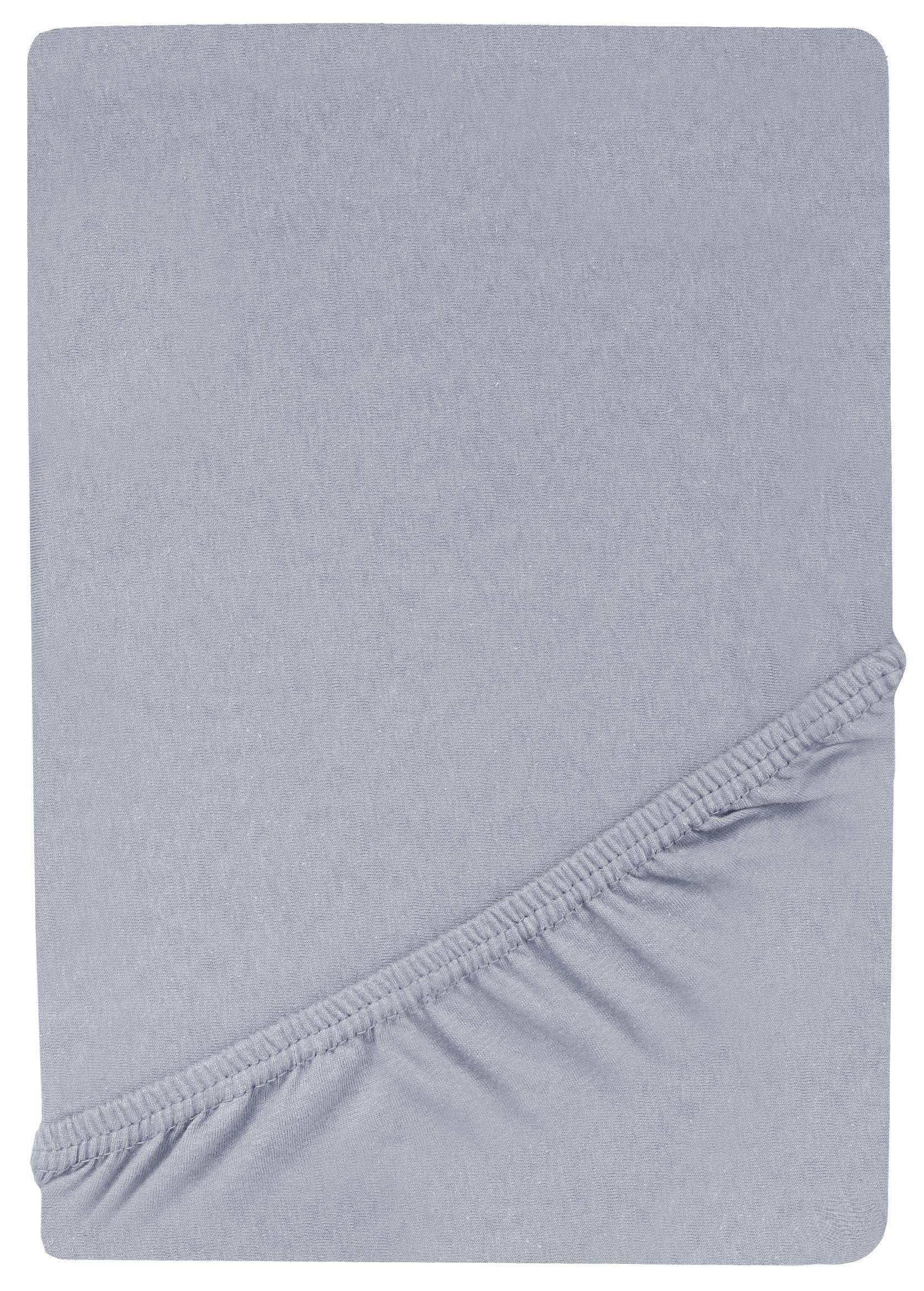 GREEN MARK Textilien Spannbettlaken Jersey Spannbetttuch in vielen Größen und Farben, 100% Baumwolle, Gummizug: rundum, (1 Stück), Jersey Spannbettlaken, Spannbetttuch in vielen Größen und Farben