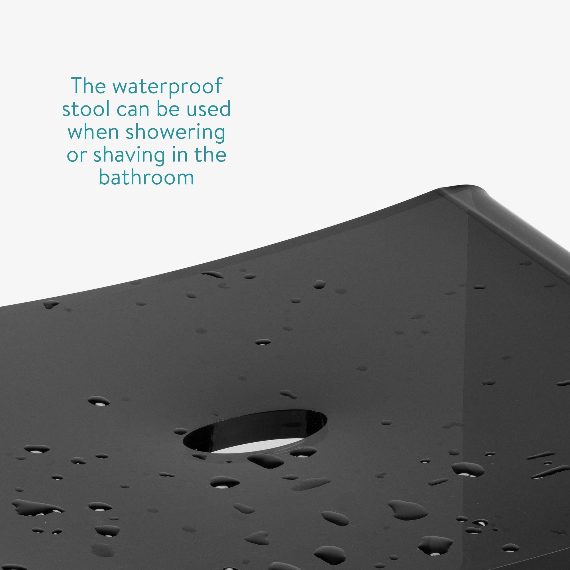 Navaris Fußhocker Duschhocker aus Acryl 43,5x37x28cm - Badhocker Badezimmer günstig online kaufen